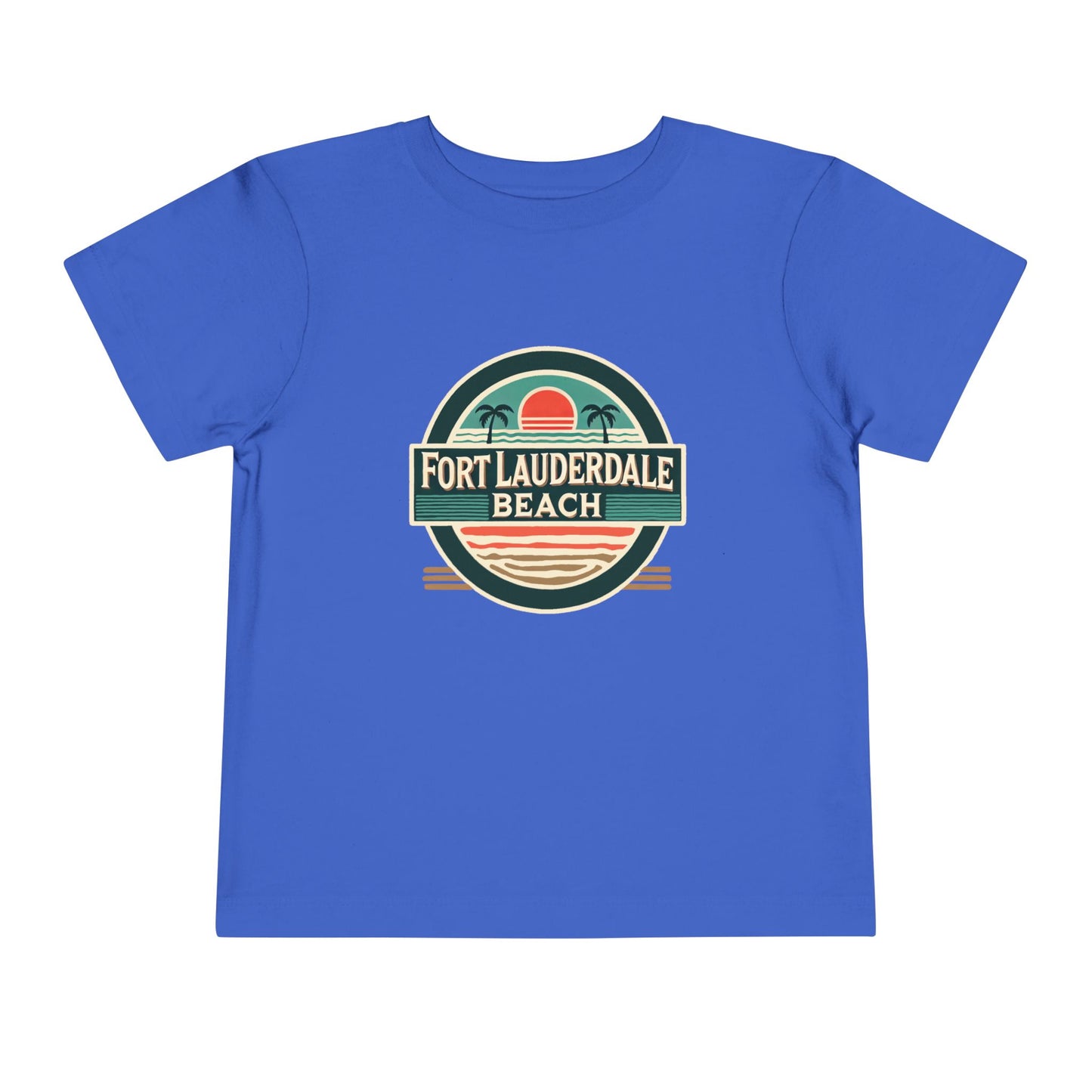 Vintage Fort Lauderdale Unisex Toddler Short Sleeve Tee