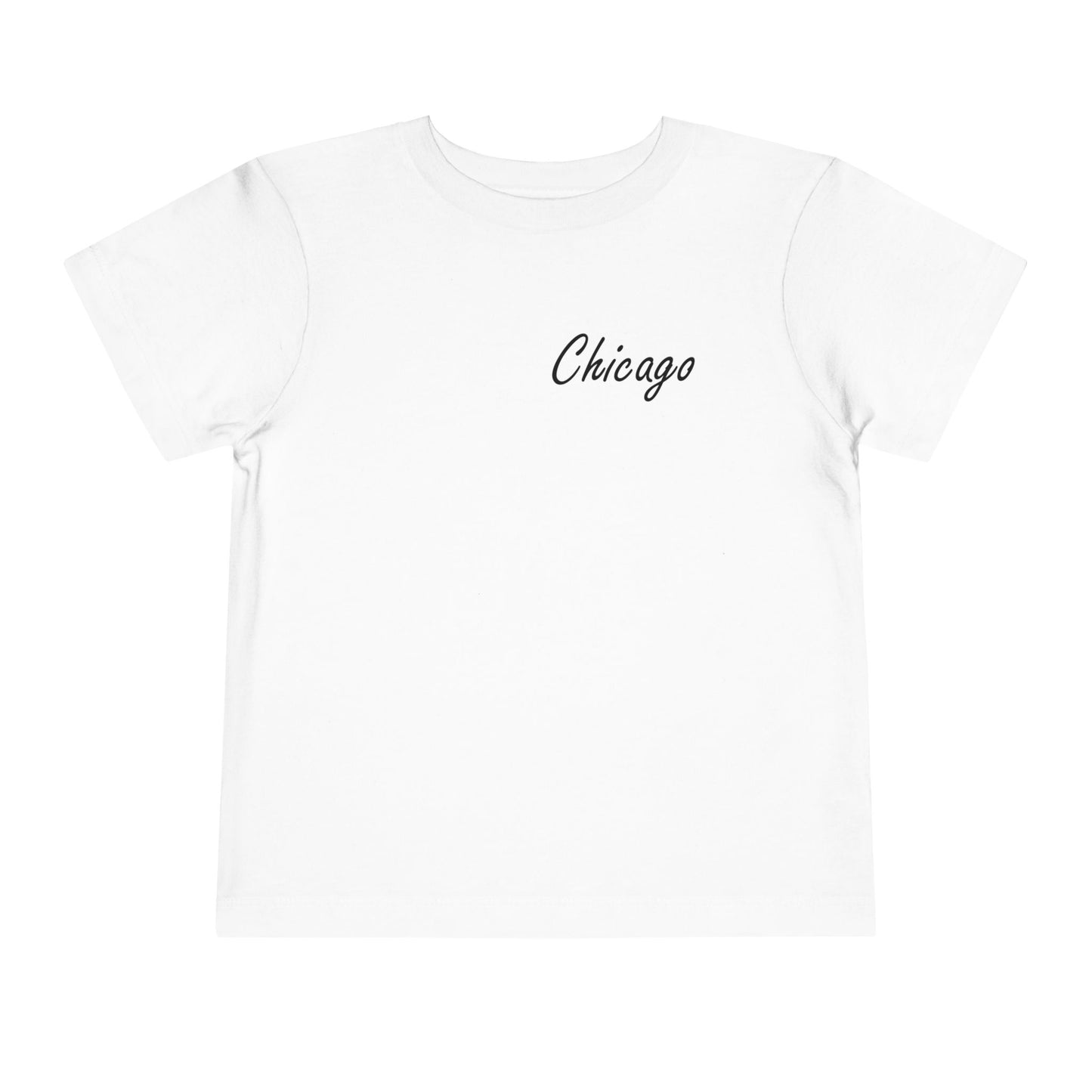 Elegant Chicago Skyline Unisex Toddler Short Sleeve Tee