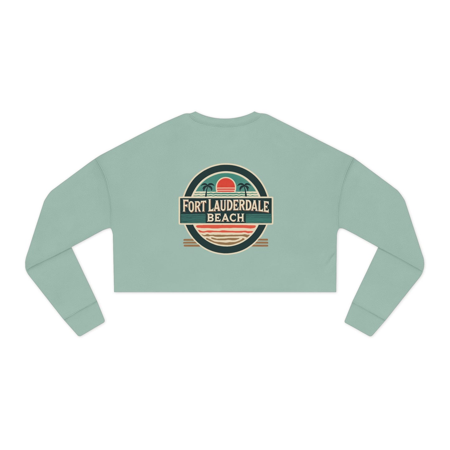 Vintage Fort Lauderdale Women's Cropped Sweatshirt