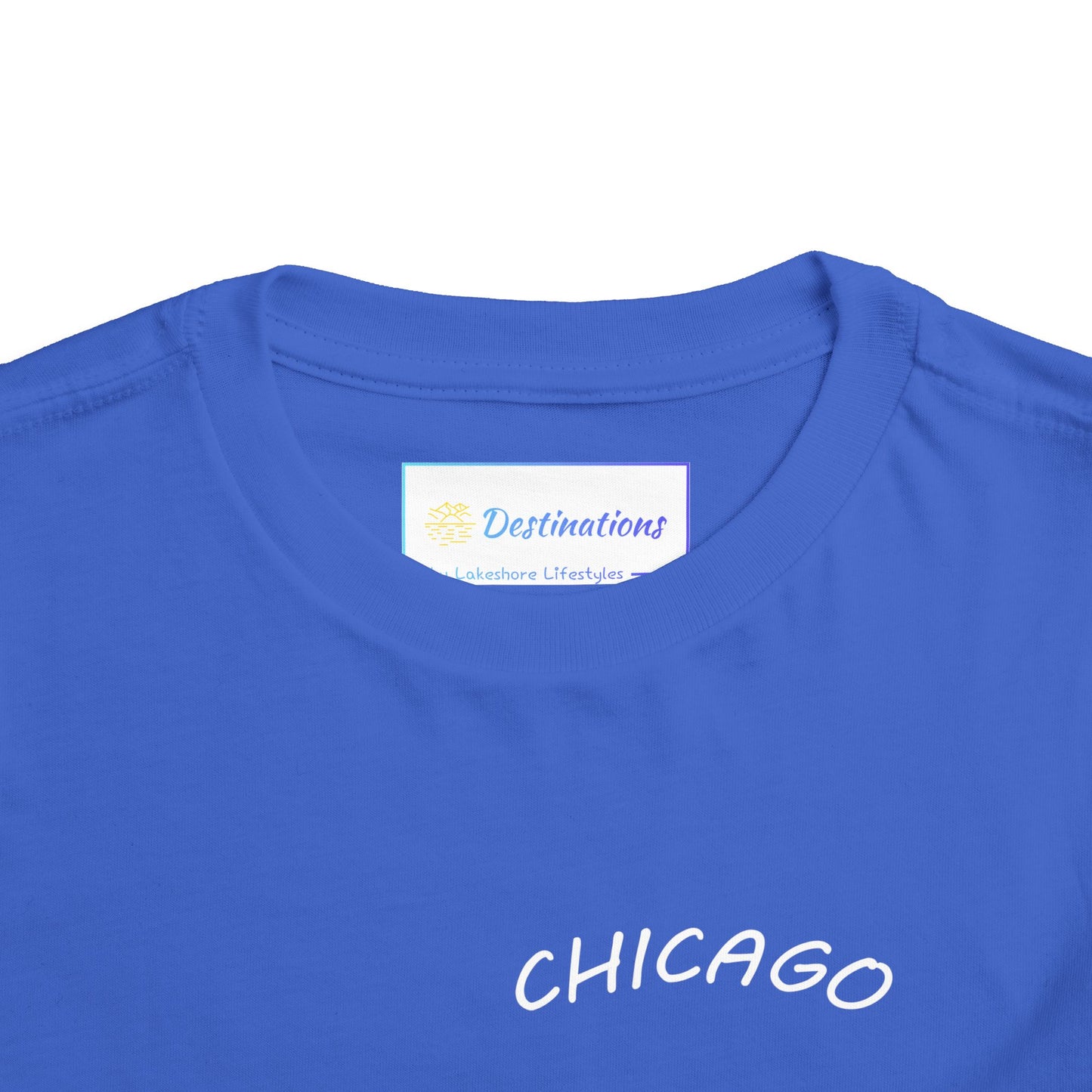 Retro Chicago Sunset Unisex Toddler Short Sleeve Tee
