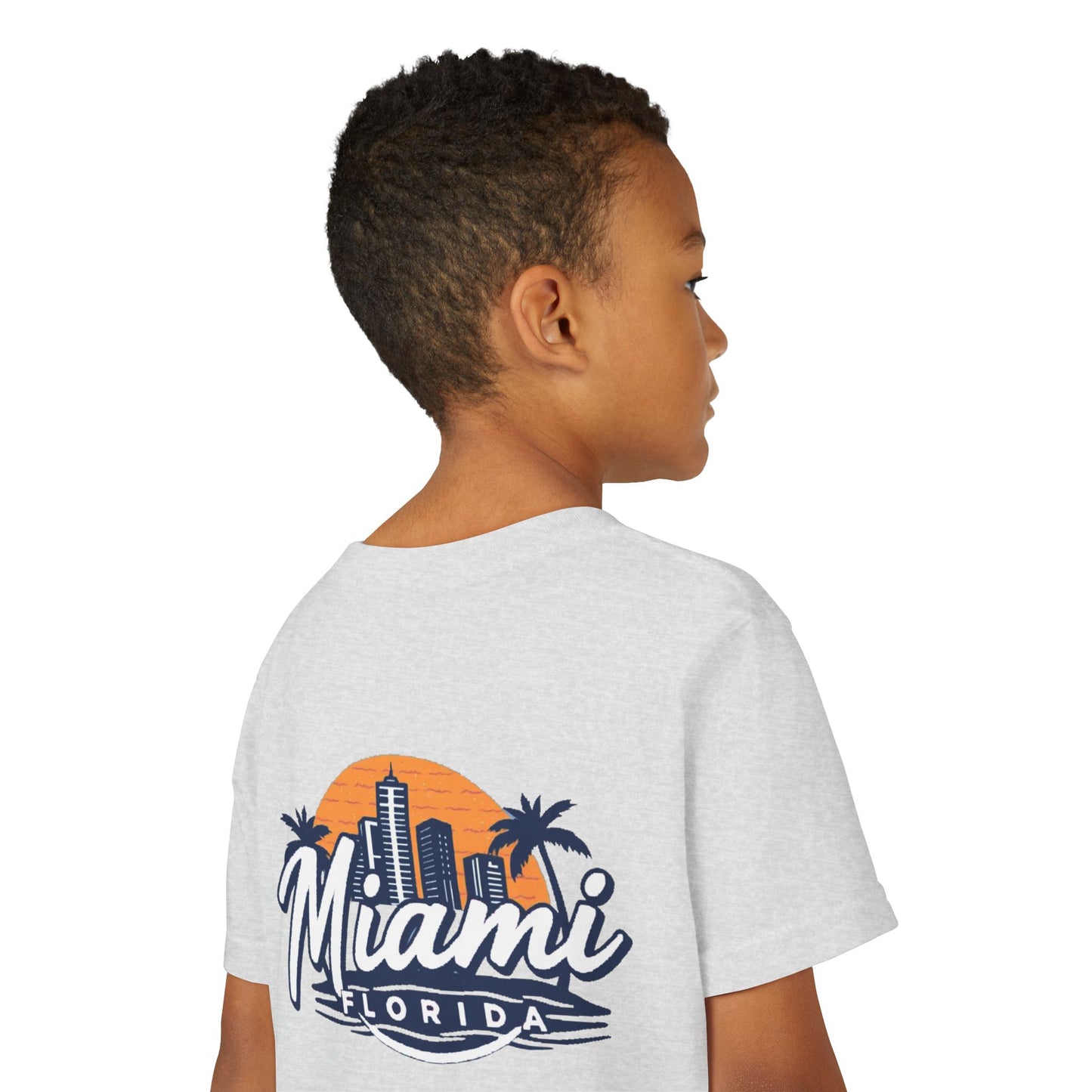 Retro Miami Unisex Youth Short Sleeve Tee