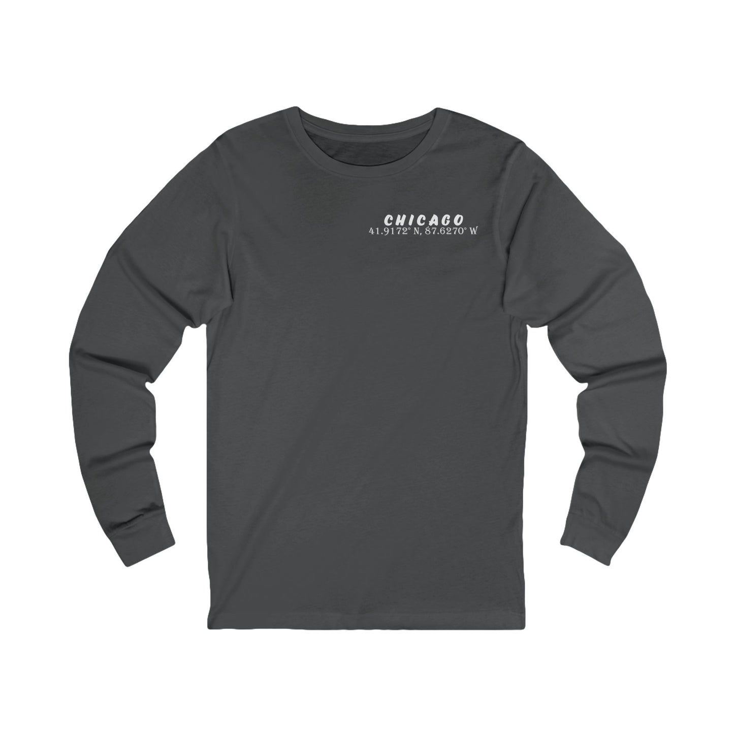 Latitudes Chicago Skyline Unisex Jersey Long Sleeve Tee