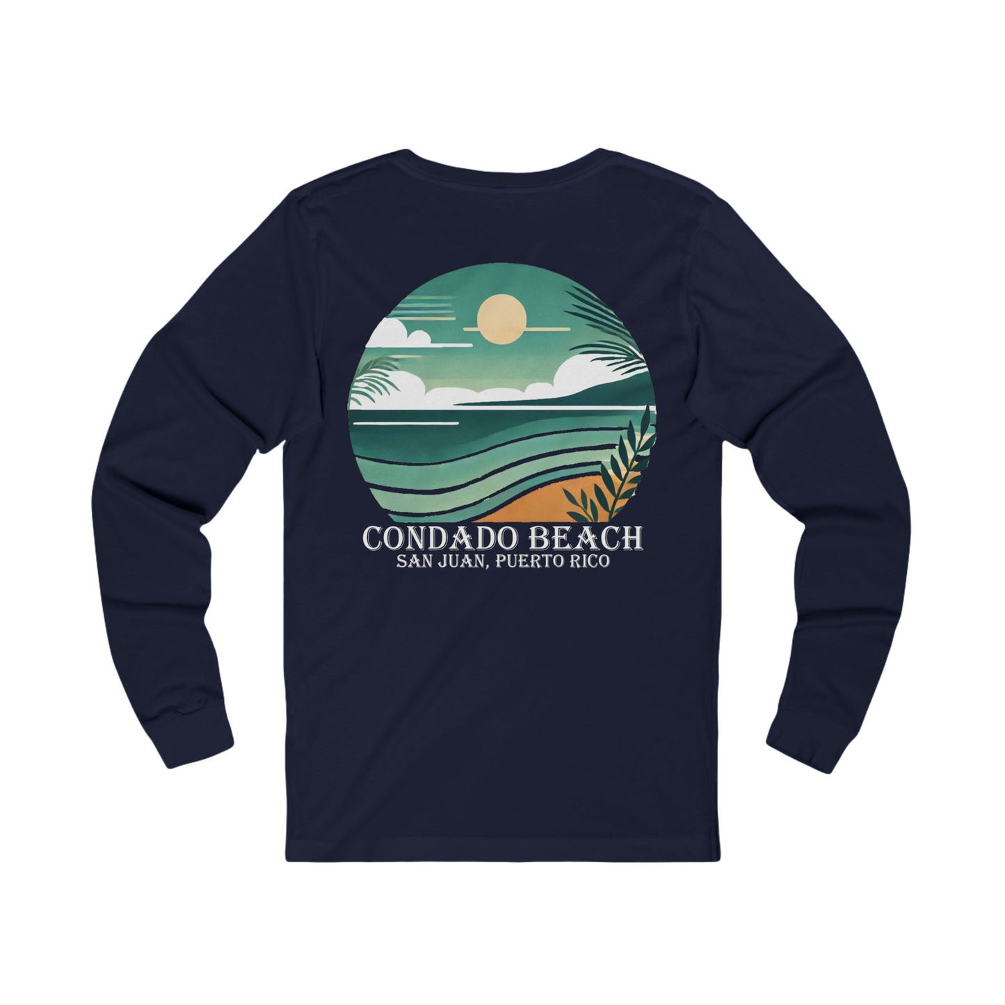 Coastal Vibes Condado Beach Unisex Jersey Long Sleeve Tee