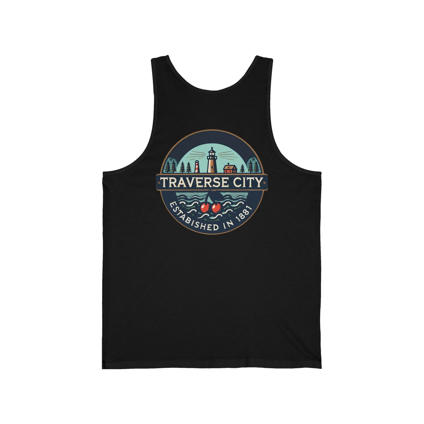 Vintage Traverse City Unisex Jersey Tank