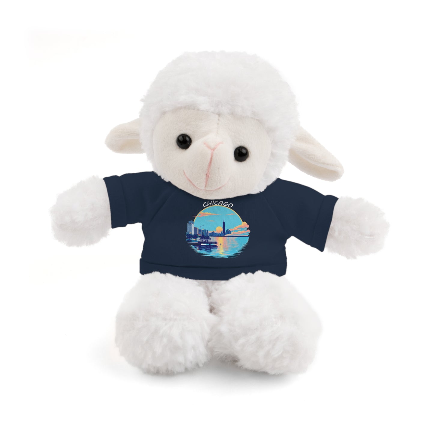 Retro Chicago Sunset Stuffed Animals with Tee