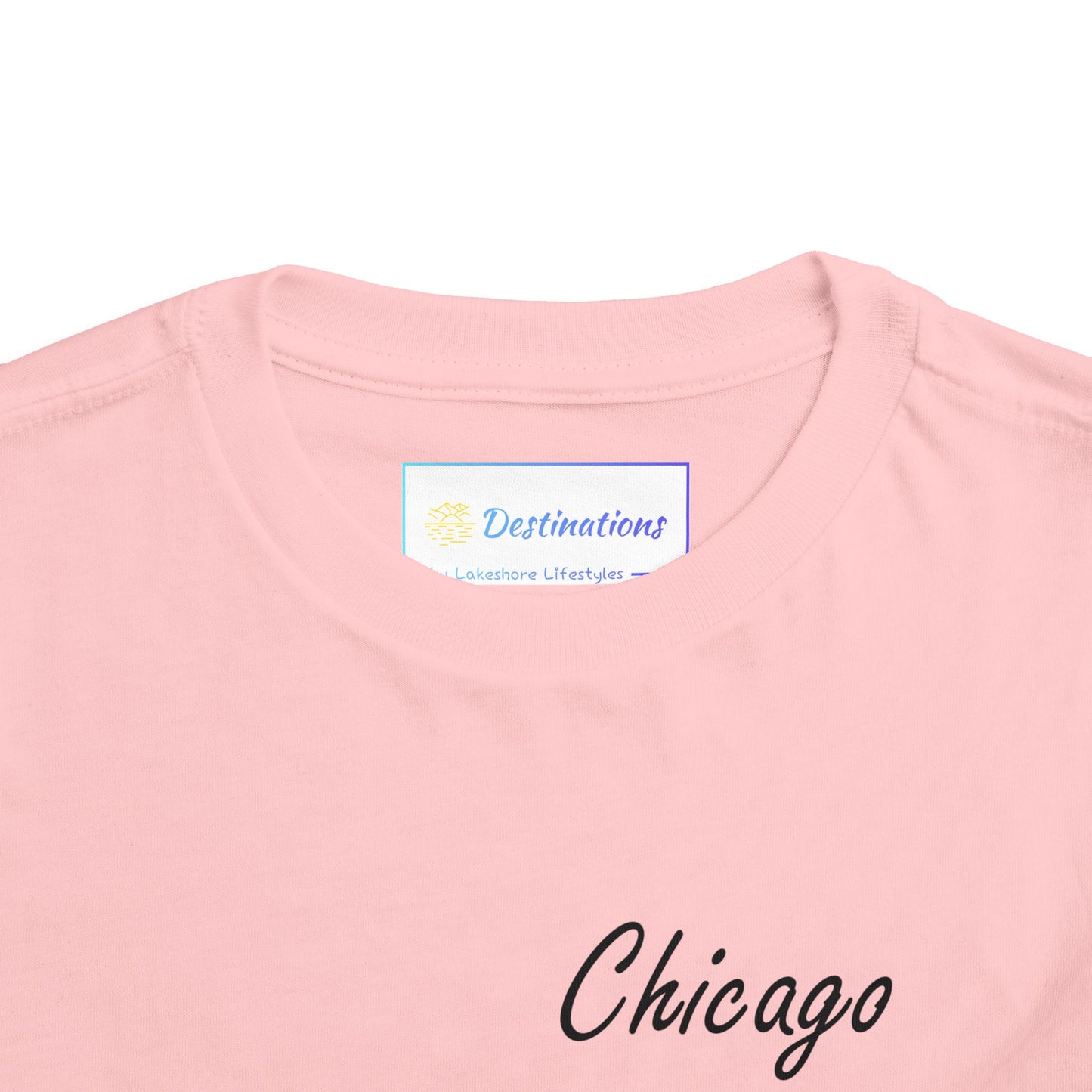Elegant Chicago Skyline Unisex Toddler Short Sleeve Tee