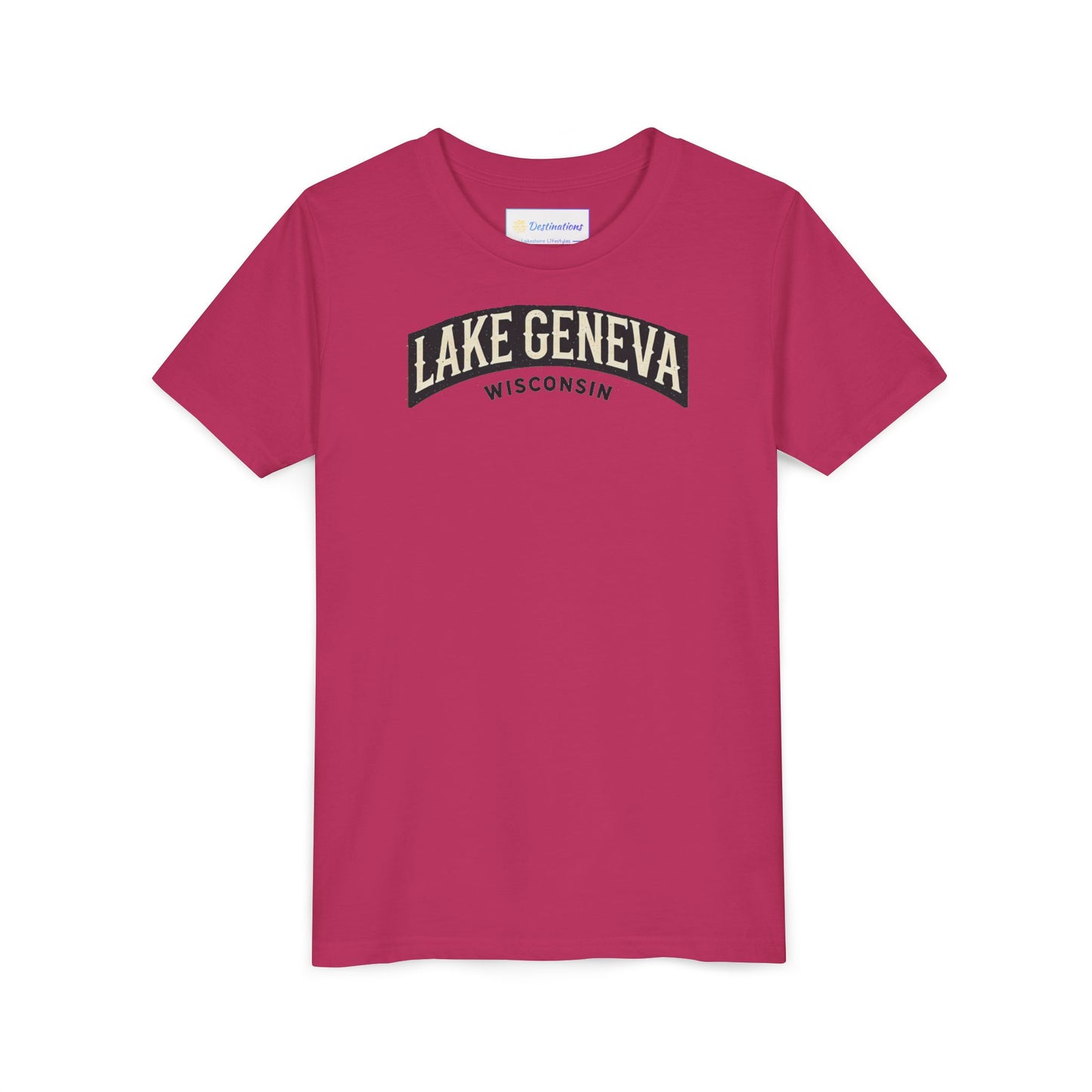 Vintage Lake Geneva Unisex Youth Short Sleeve Tee