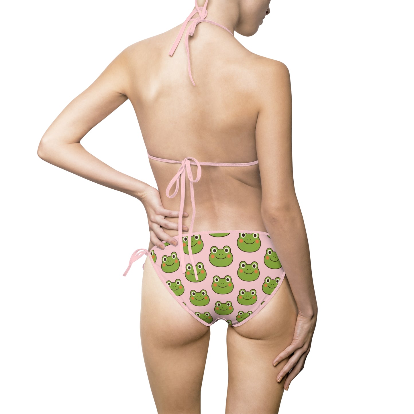 Frog Print Two-Piece Bikini Set