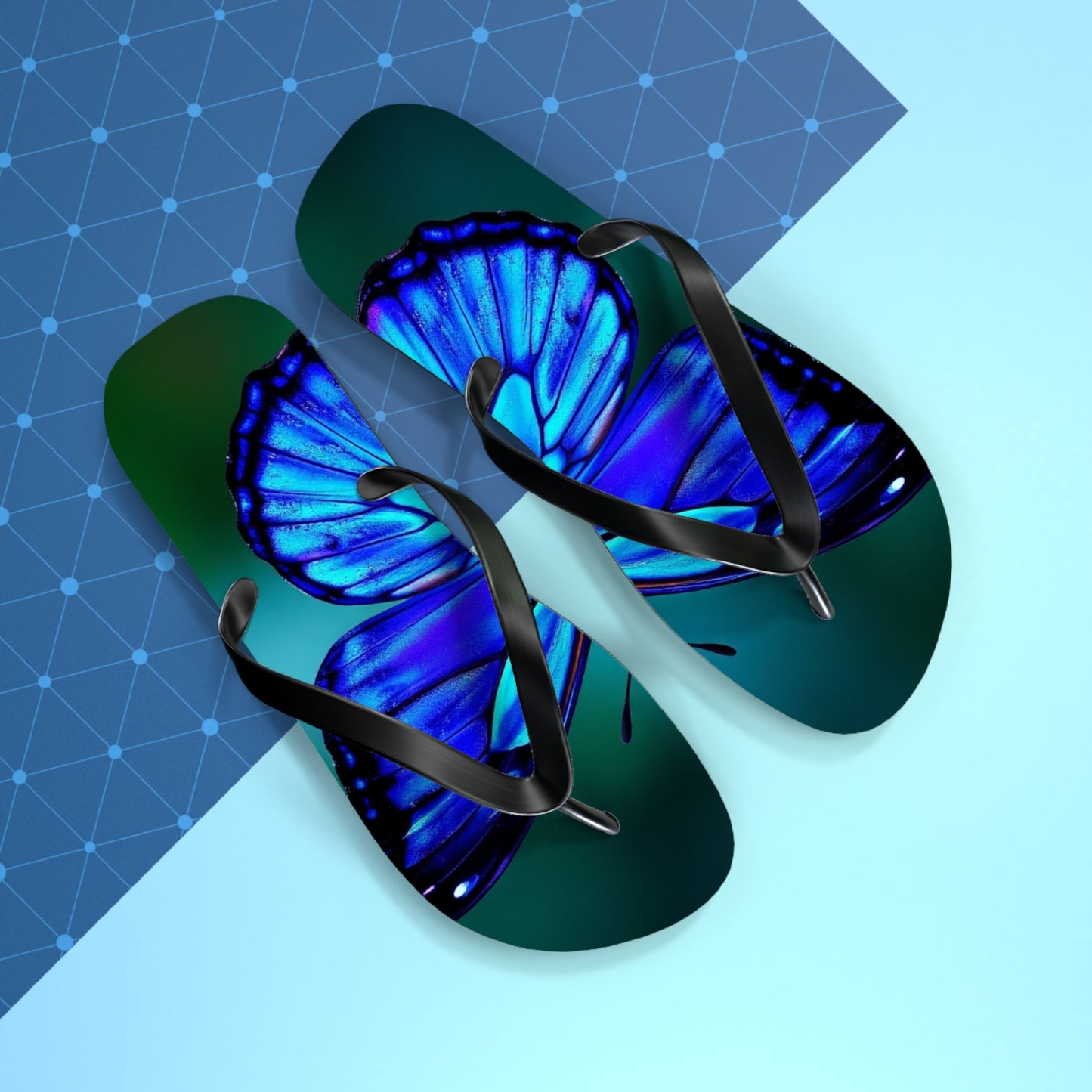 Mystical Butterfly #2 Flip Flops