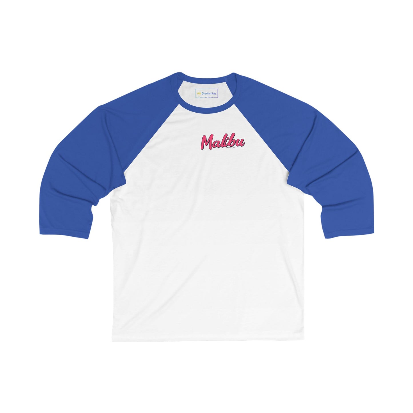 Retro Malibu Men's 3/4 Sleeve Baseball Tee