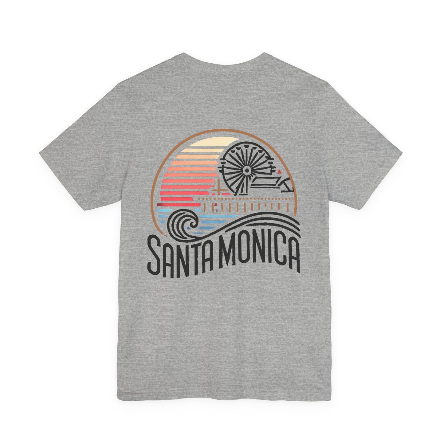 Vibrant Santa Monica Unisex Jersey Short Sleeve Tee