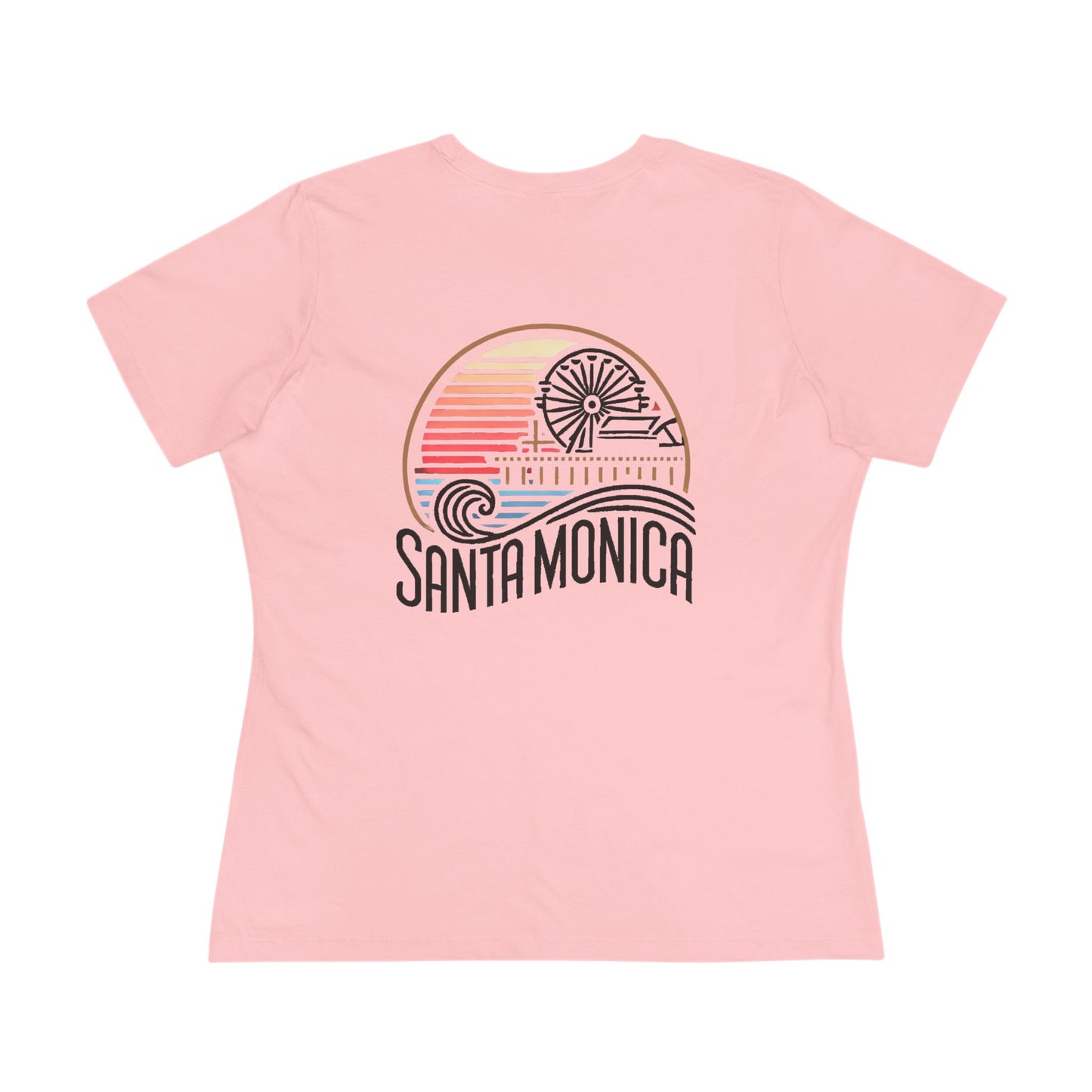 Vibrant Santa Monica Women's Cotton Tee