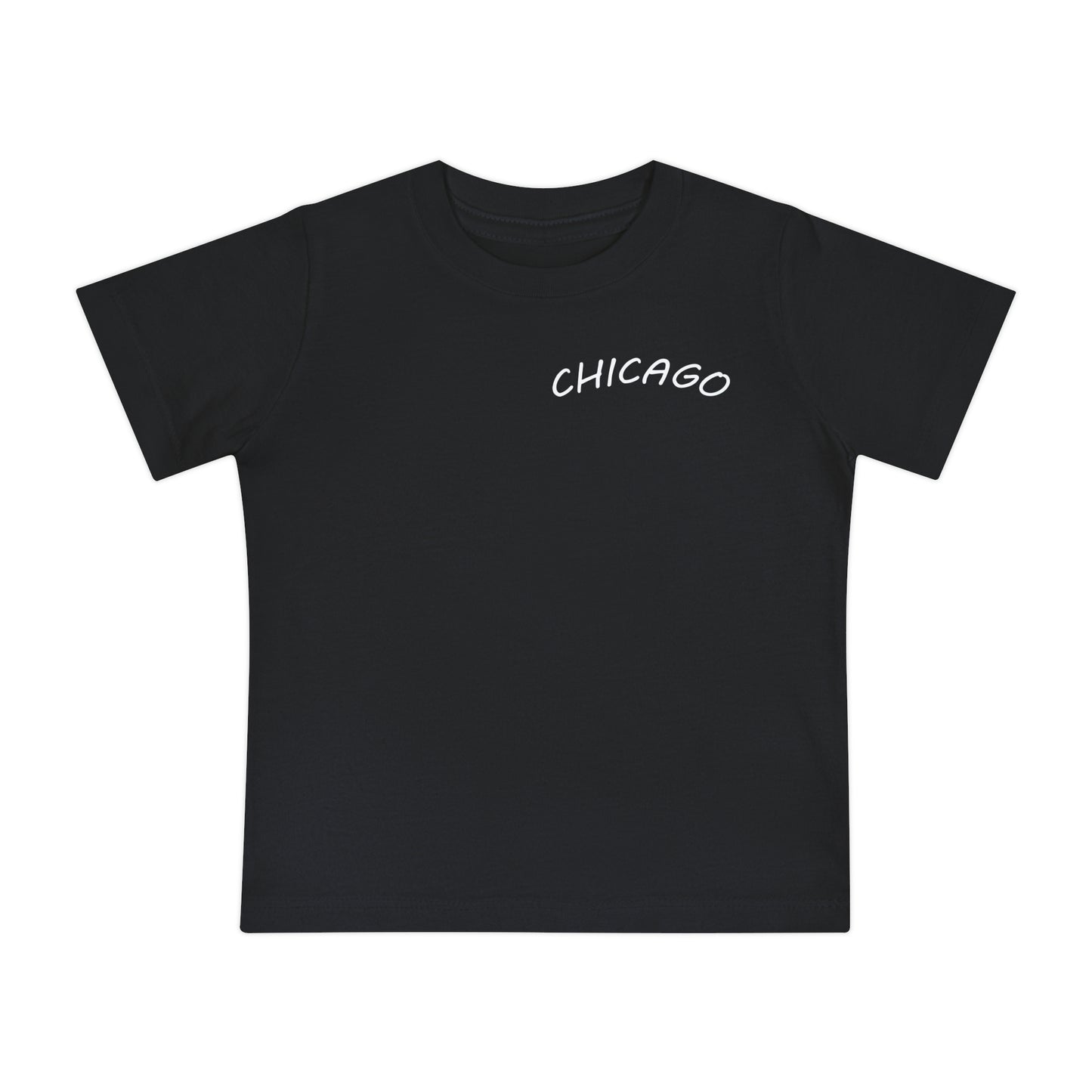 Retro Chicago Sunset Unisex Baby Short Sleeve T-Shirt