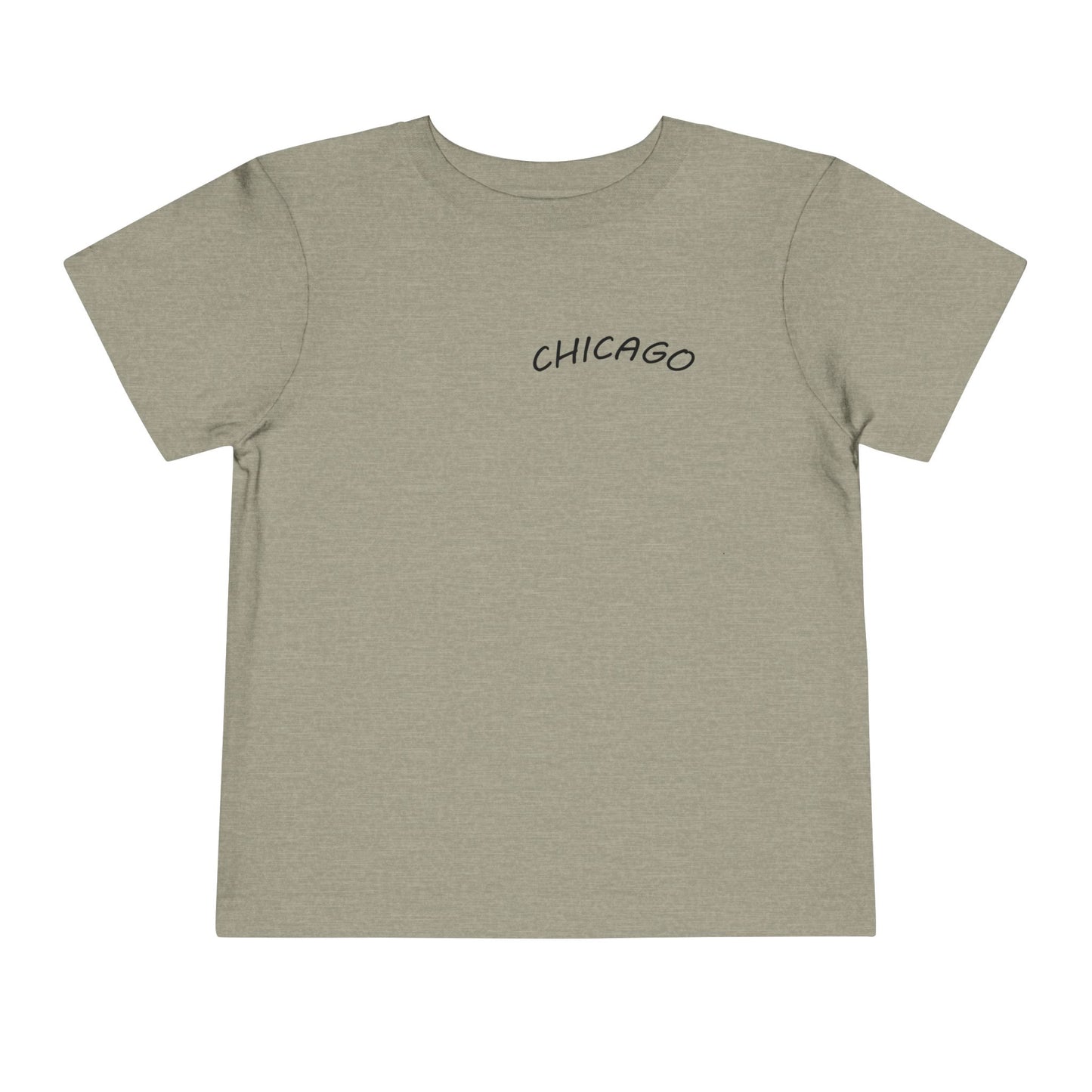 Retro Chicago Sunset Unisex Toddler Short Sleeve Tee