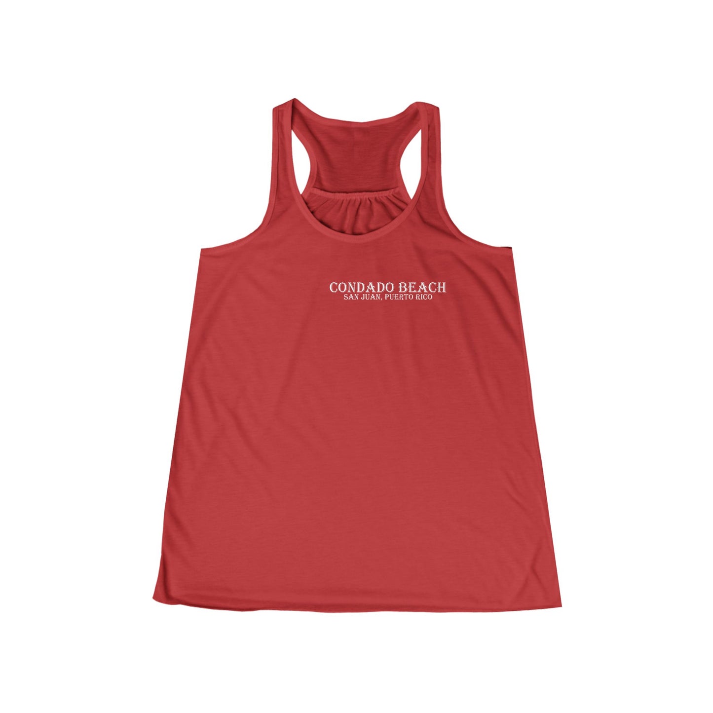 Coastal Vibes Condado Beach Women's Flowy Racerback Tank