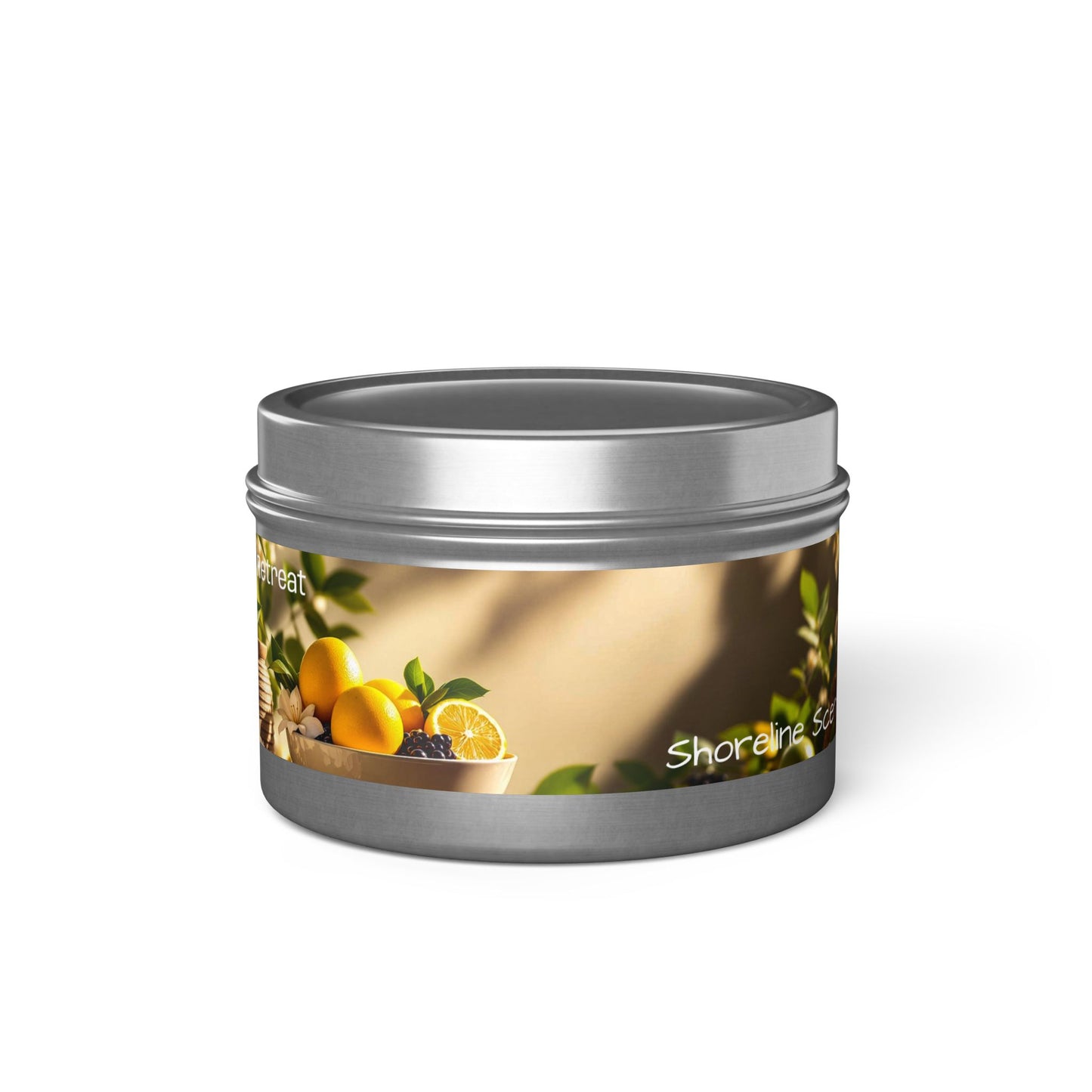 Spa Retreat Scented Rustic Tin Candle