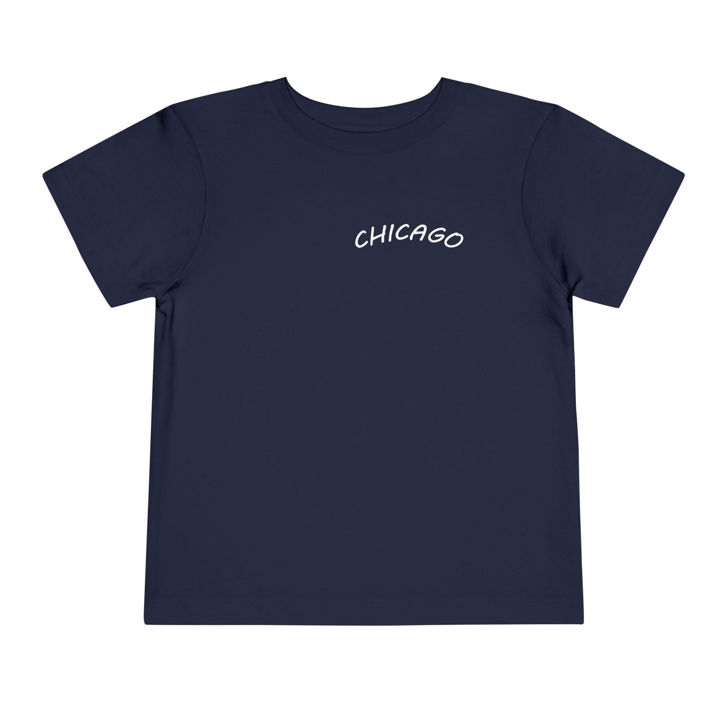 Retro Chicago Sunset Unisex Toddler Short Sleeve Tee