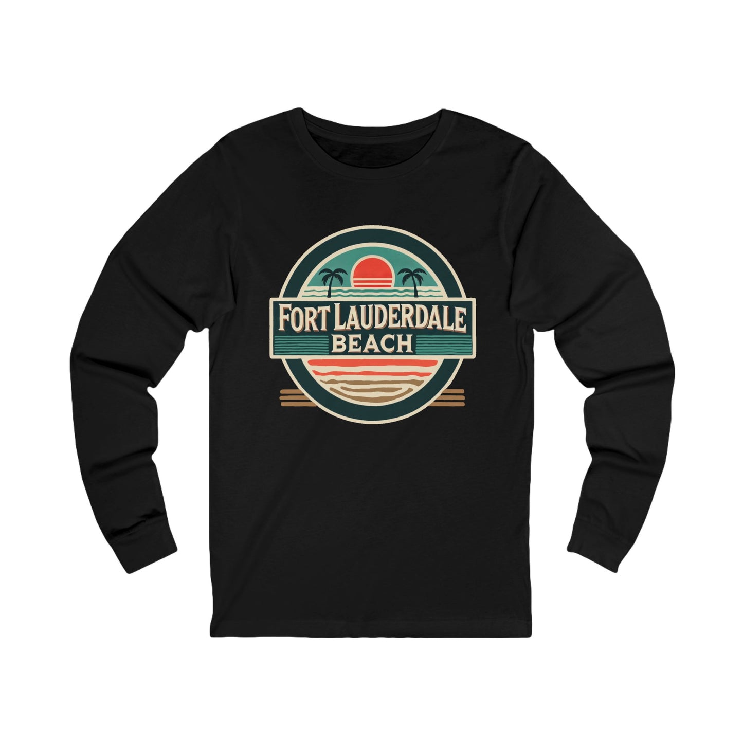 Vintage Fort Lauderdale Unisex Jersey Long Sleeve Tee