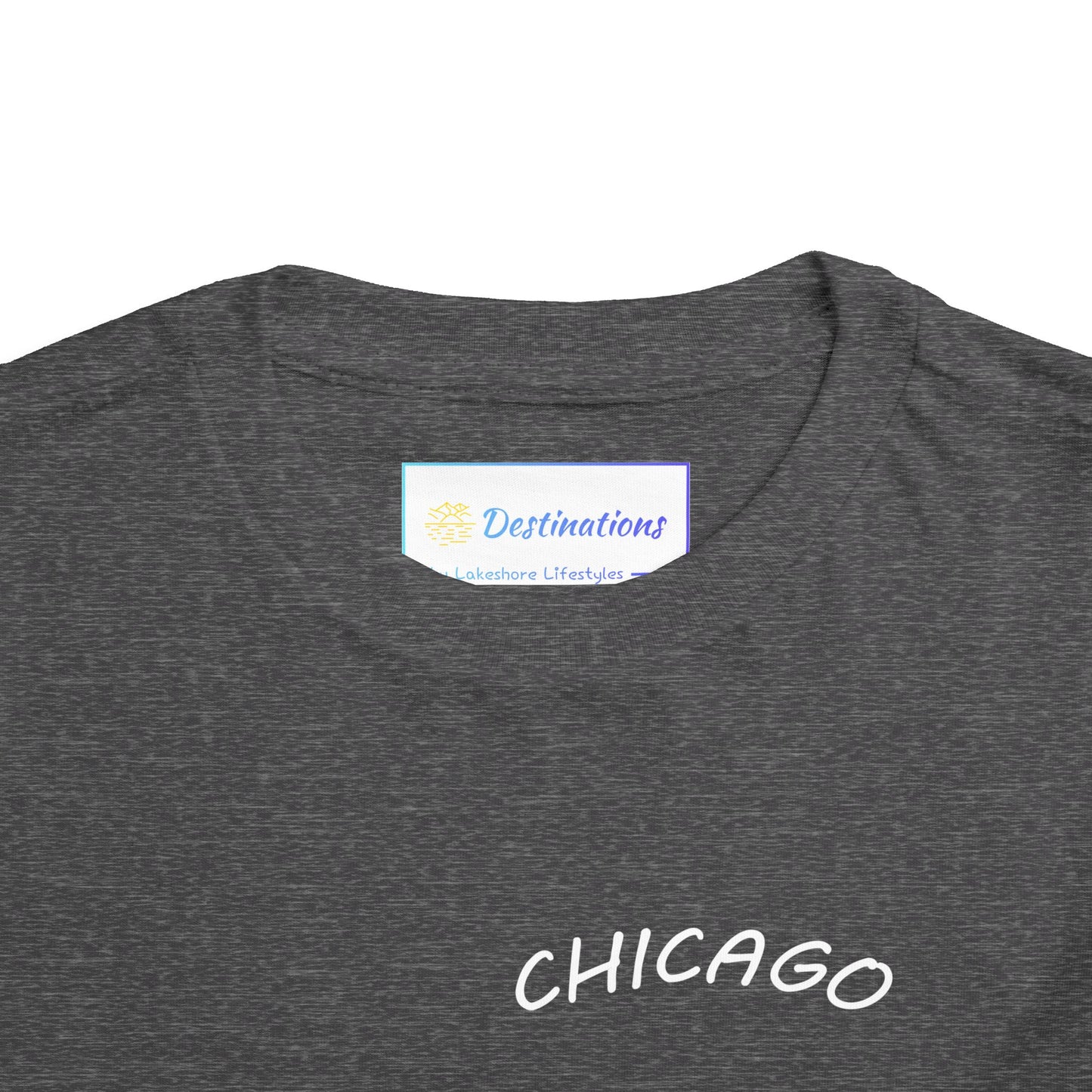 Retro Chicago Sunset Unisex Toddler Short Sleeve Tee