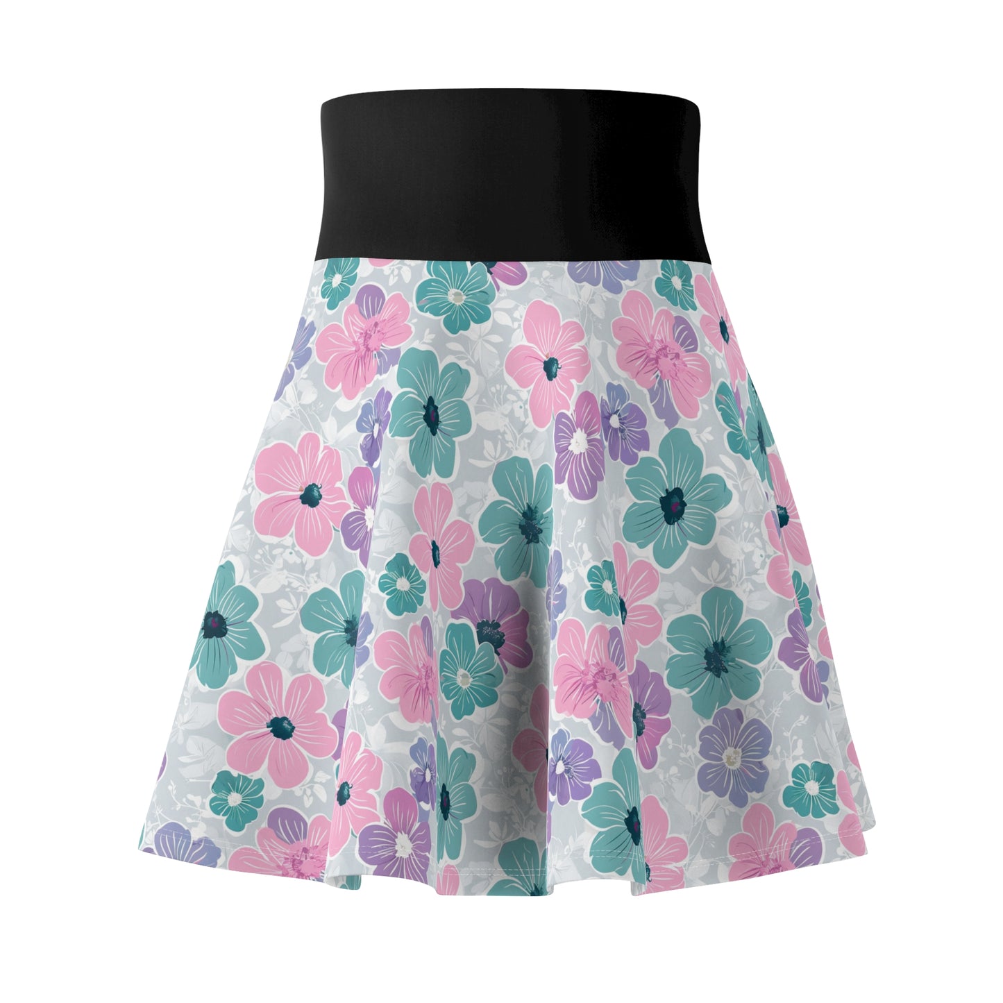 Floral Print Women's Skater Skirt
