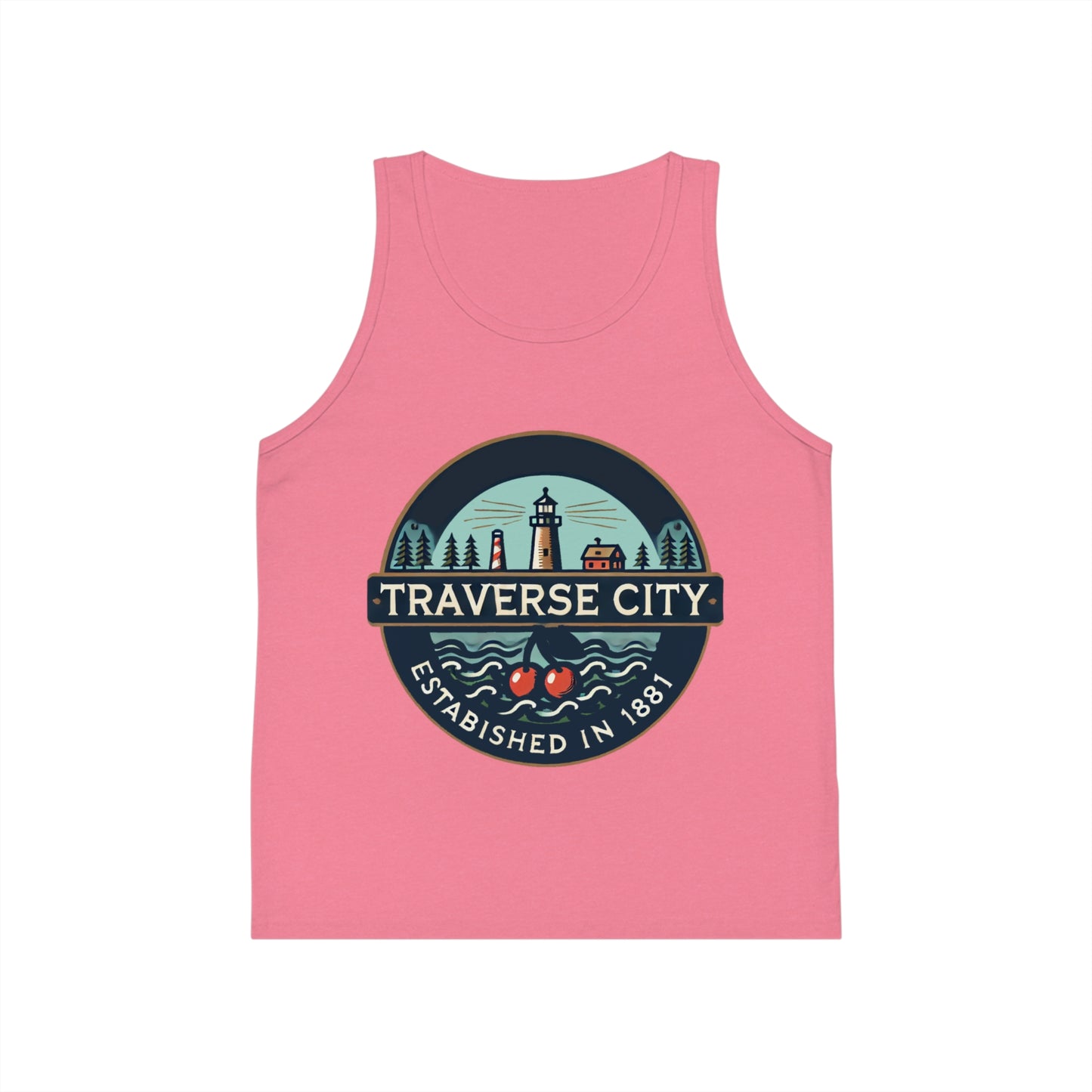Vintage Traverse City Unisex Kids Jersey Tank Top