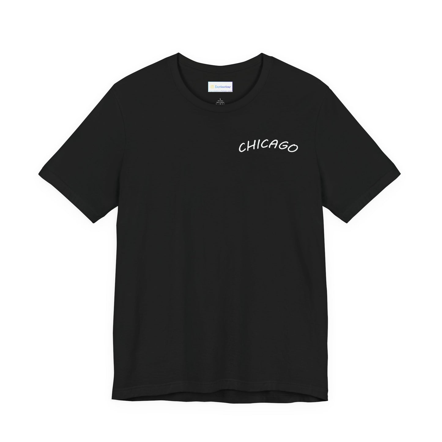 Retro Chicago Sunset Unisex Jersey Short Sleeve Tee