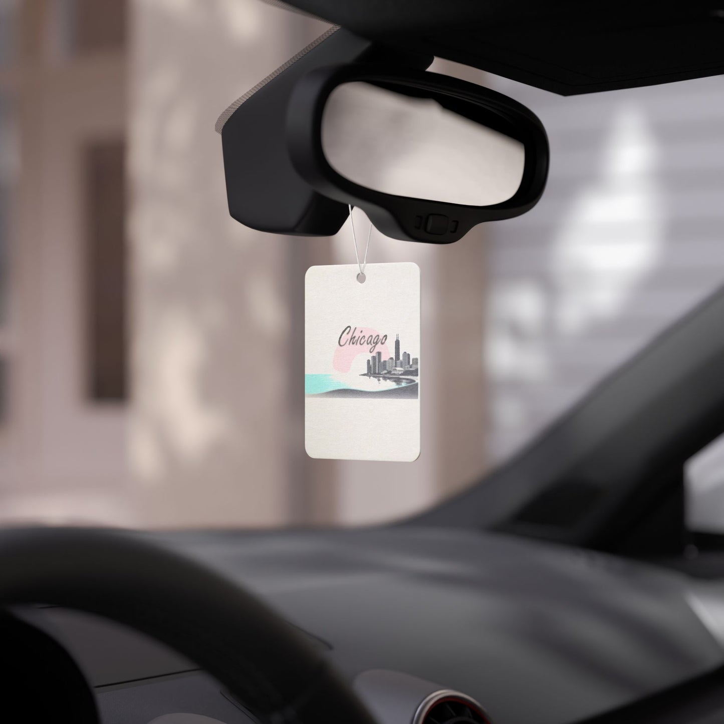 Elegant Chicago Skyline Car Air Freshener