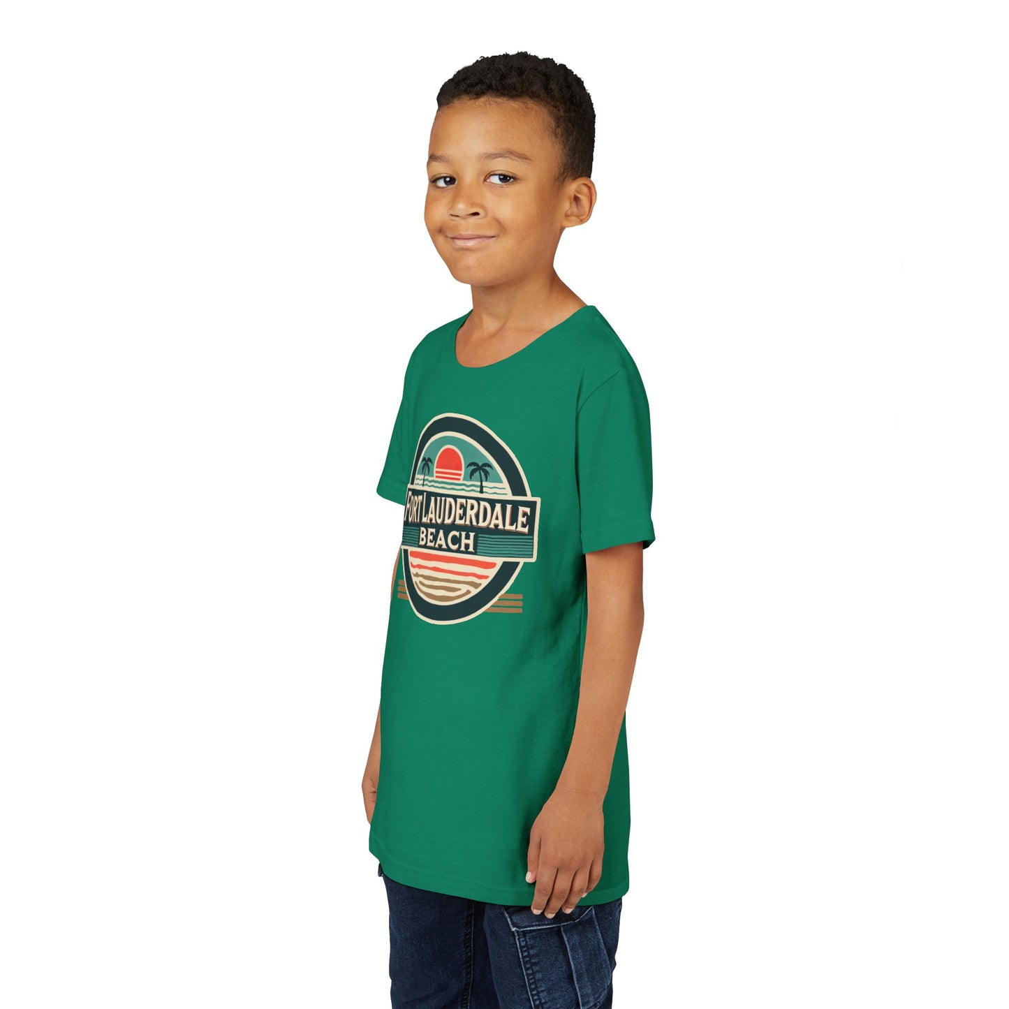Vintage Fort Lauderdale Unisex Youth Short Sleeve Tee
