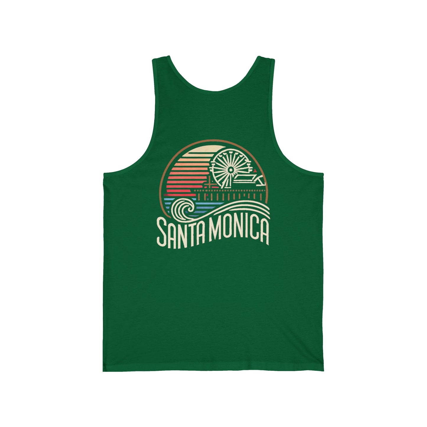 Vibrant Santa Monica Unisex Jersey Tank