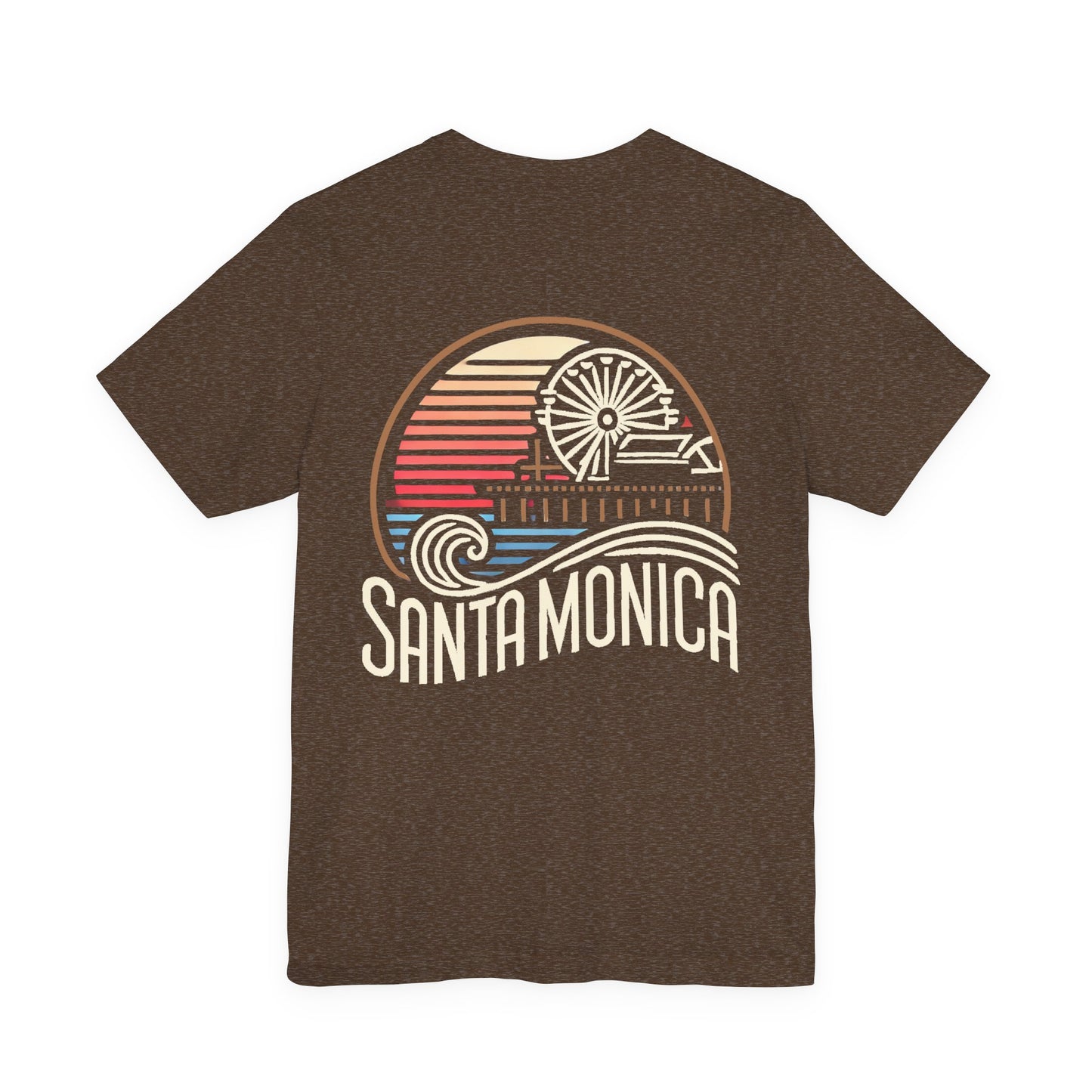 Vibrant Santa Monica Unisex Jersey Short Sleeve Tee