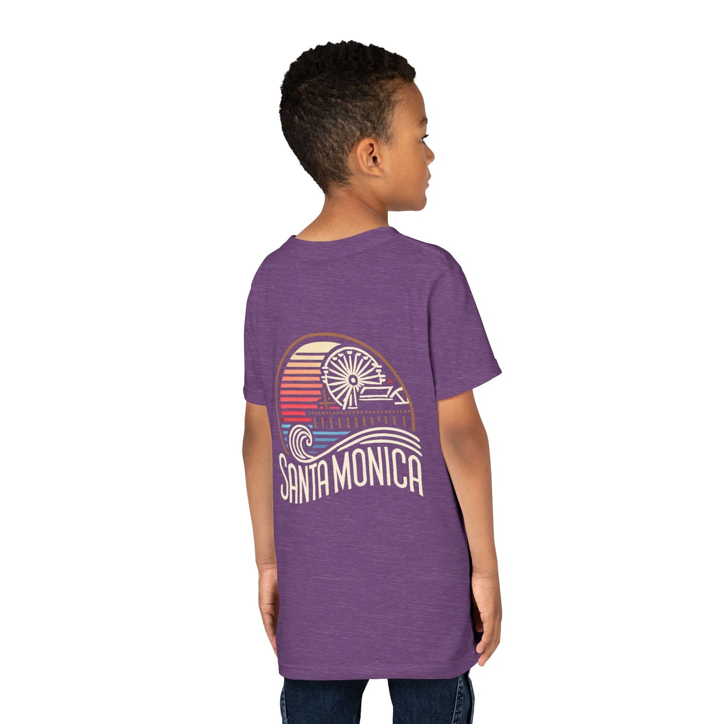 Vibrant Santa Monica Youth Short Sleeve Tee