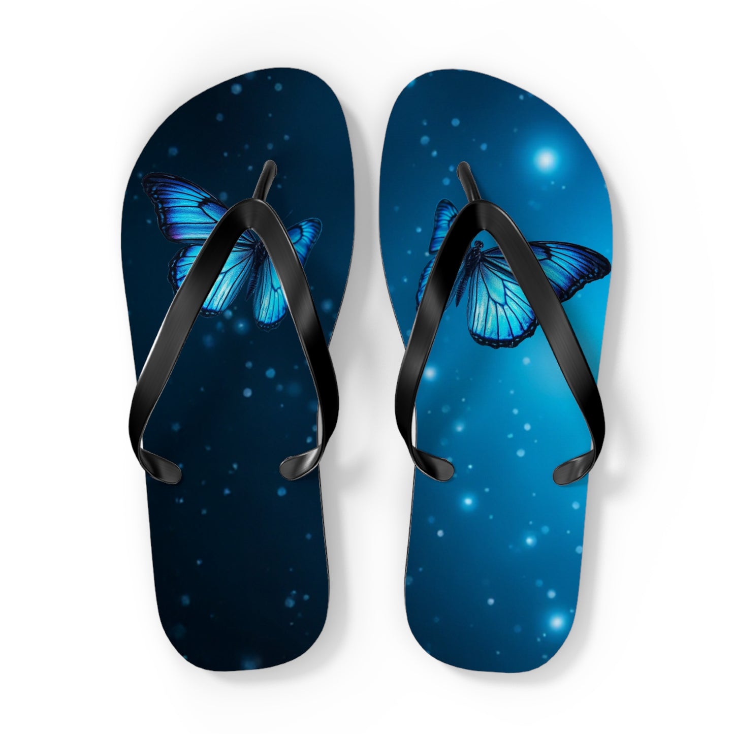 Mystical Butterfly Flip Flops