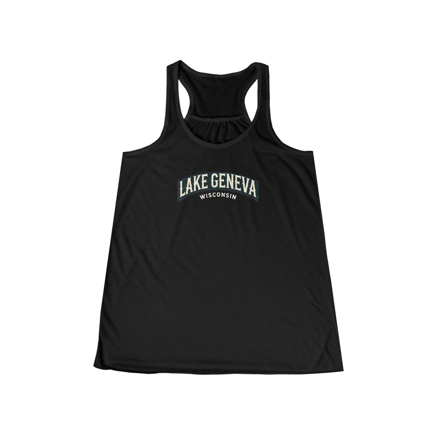 Vintage Lake Geneva Women's Flowy Racerback Tank