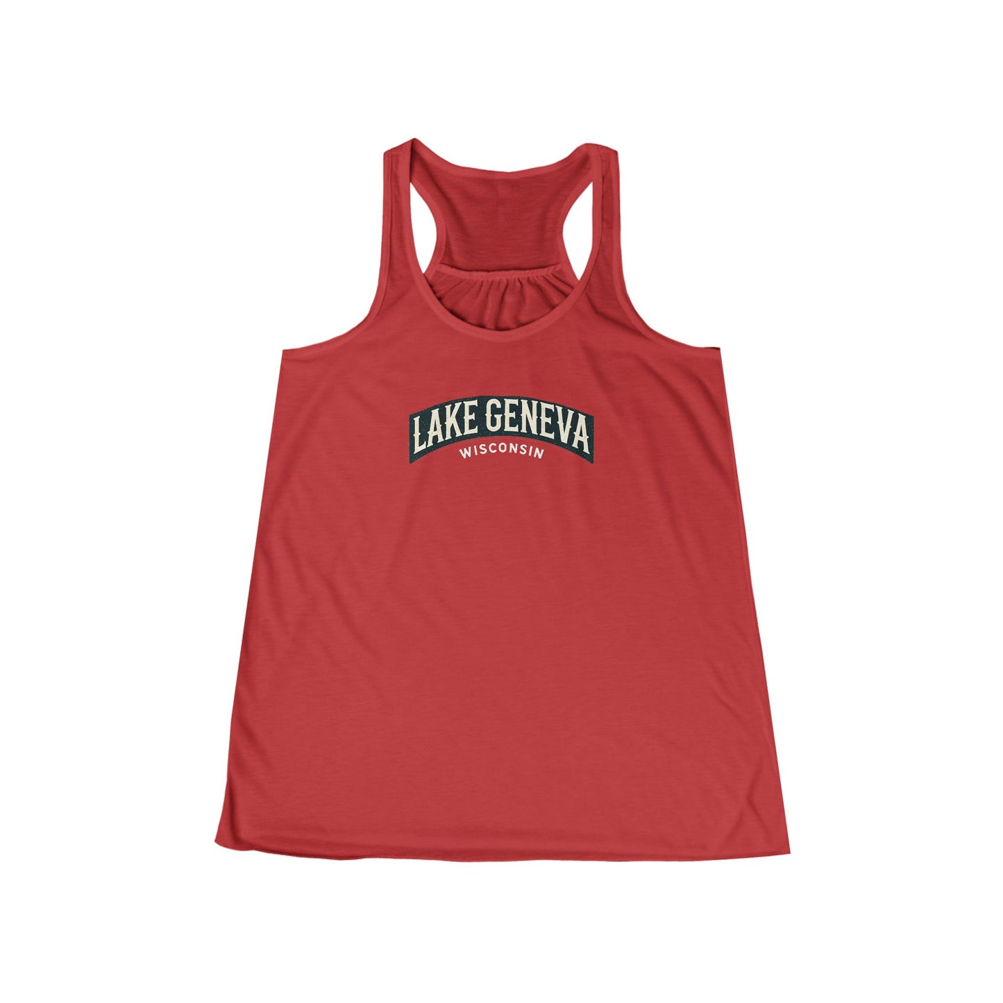 Vintage Lake Geneva Women's Flowy Racerback Tank