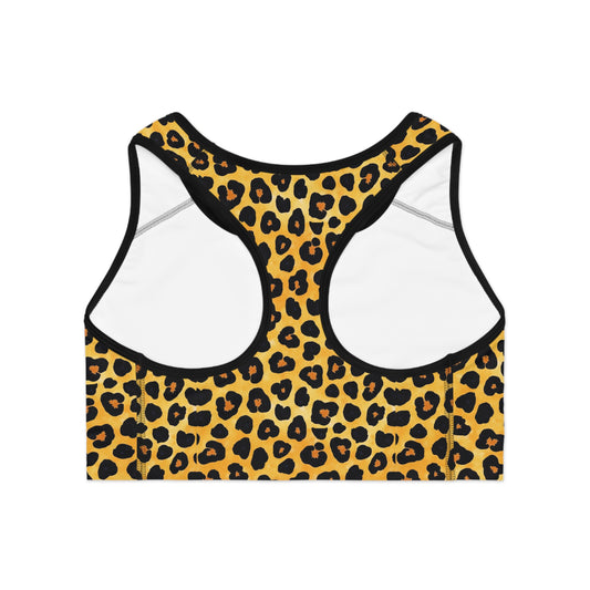 Cheetah Print Sports Bra