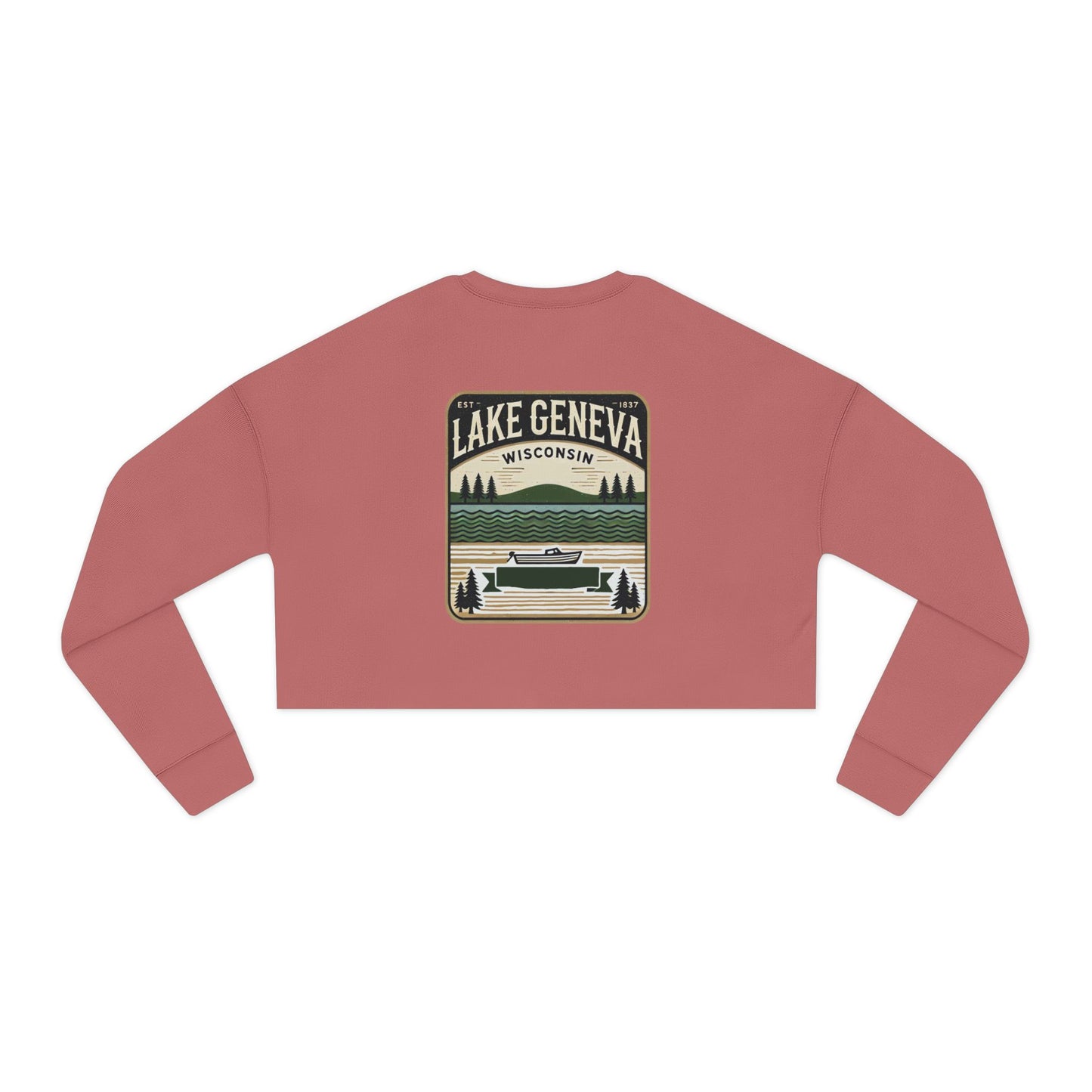 Vintage Lake Geneva Women's Cropped Sweatshirt