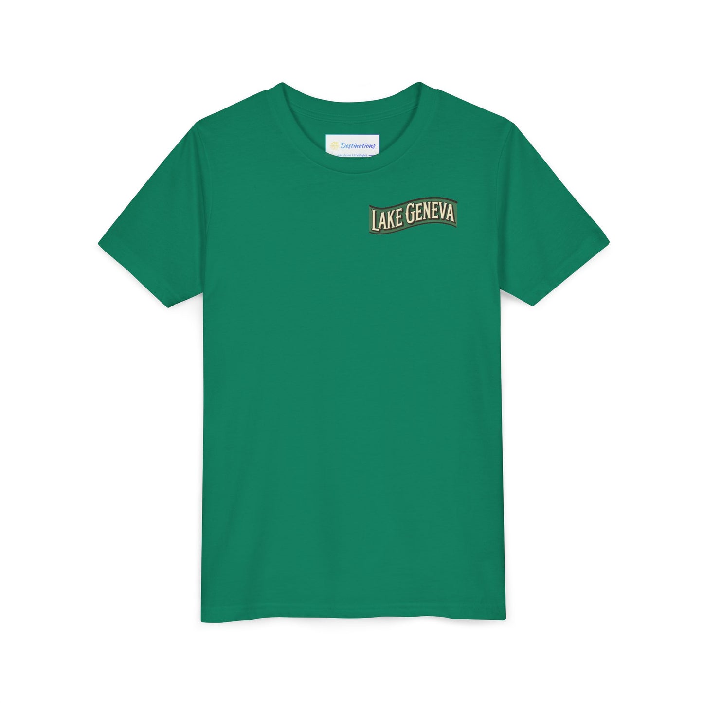 Retro Lake Geneva Unisex Youth Short Sleeve Tee