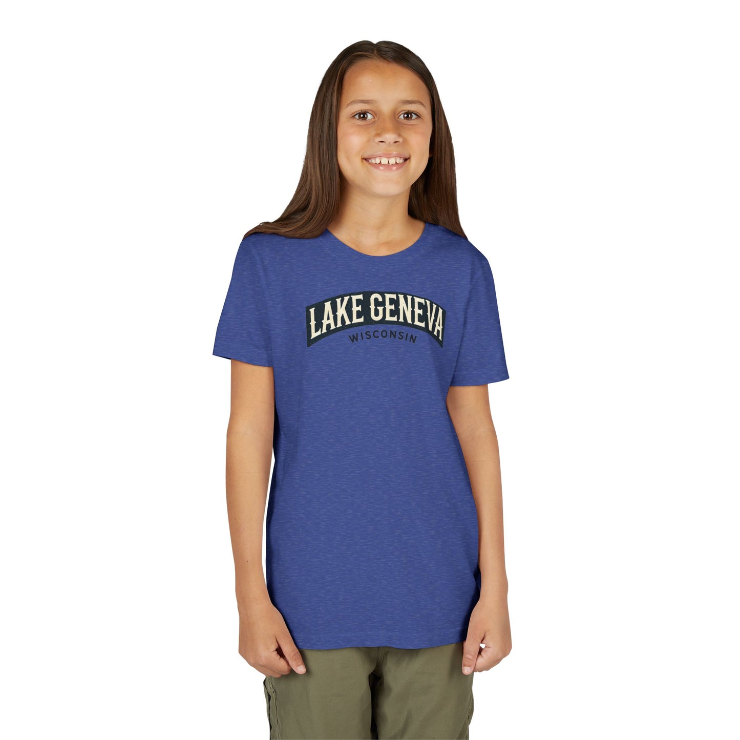 Vintage Lake Geneva Unisex Youth Short Sleeve Tee