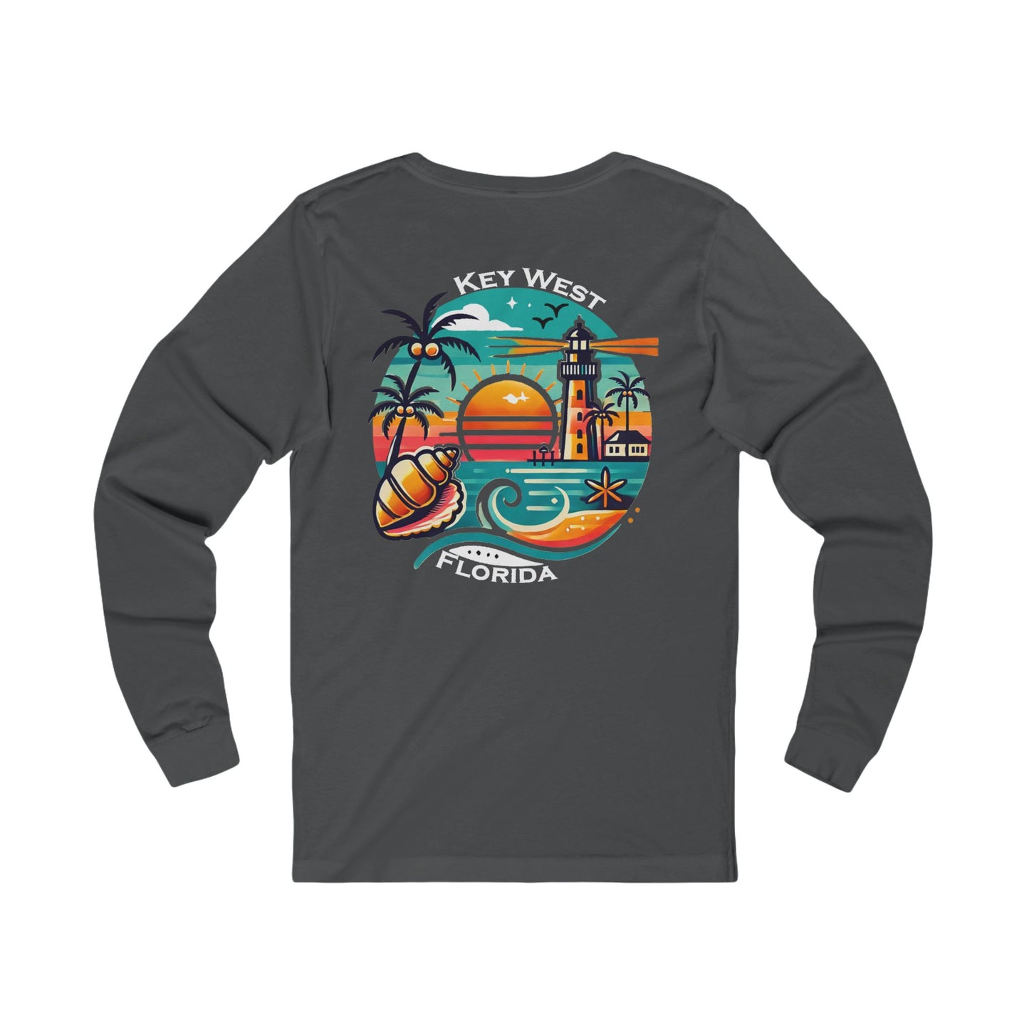 Vibrant Key West Unisex Jersey Long Sleeve Tee