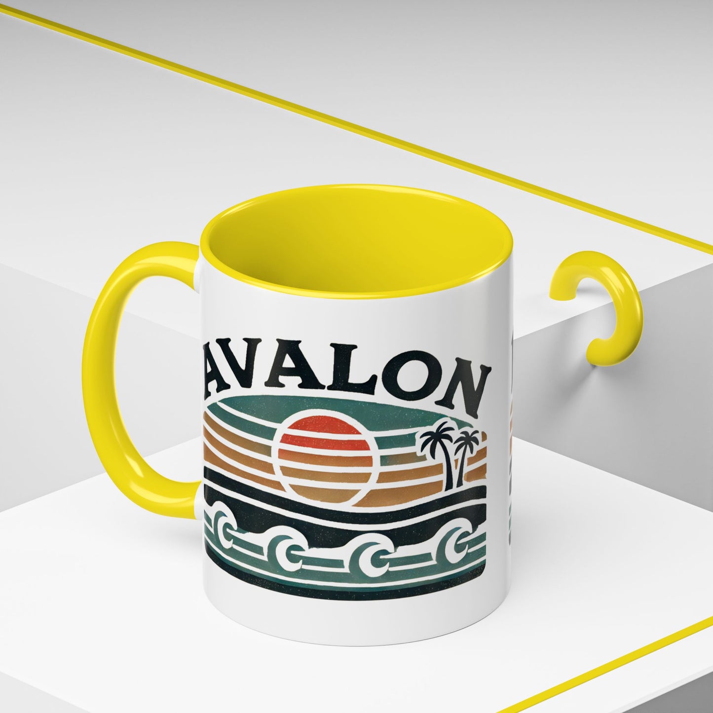 Retro Avalon Accent Coffee Mug