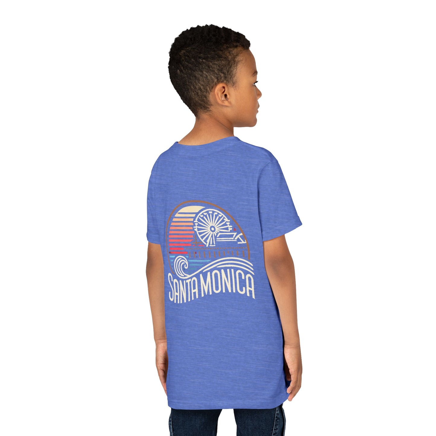 Vibrant Santa Monica Youth Short Sleeve Tee
