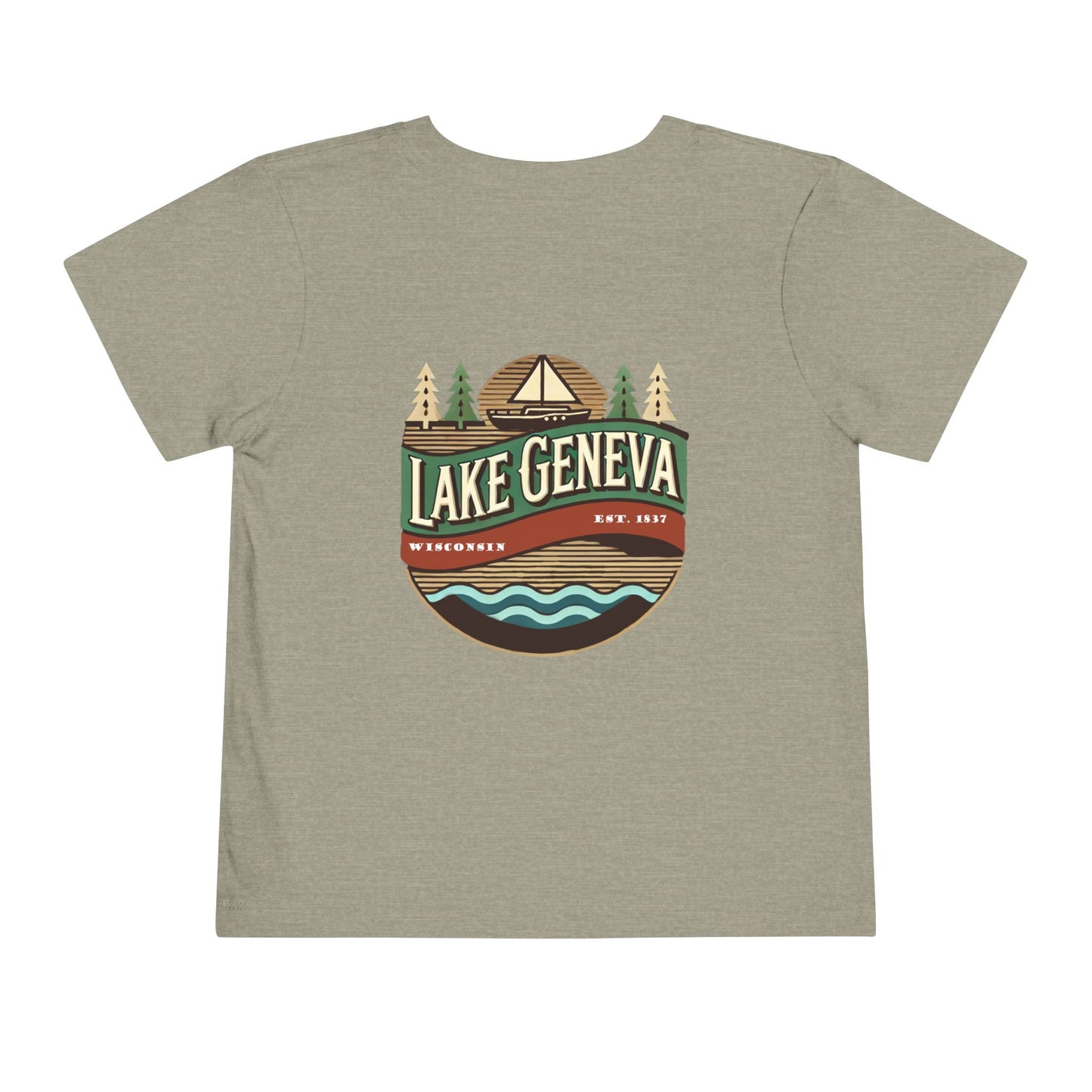 Retro Lake Geneva Unisex Toddler Short Sleeve Tee