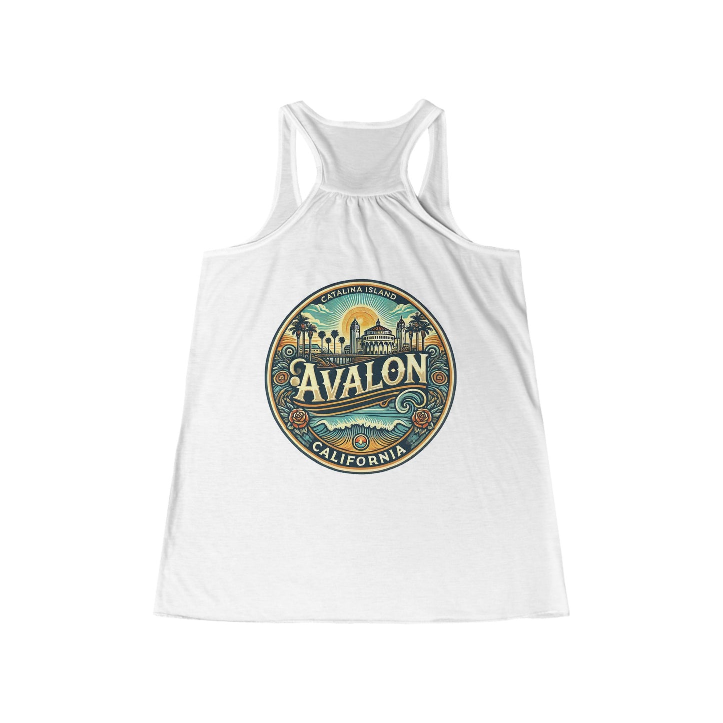 Elegant Avalon Women's Flowy Racerback Tank