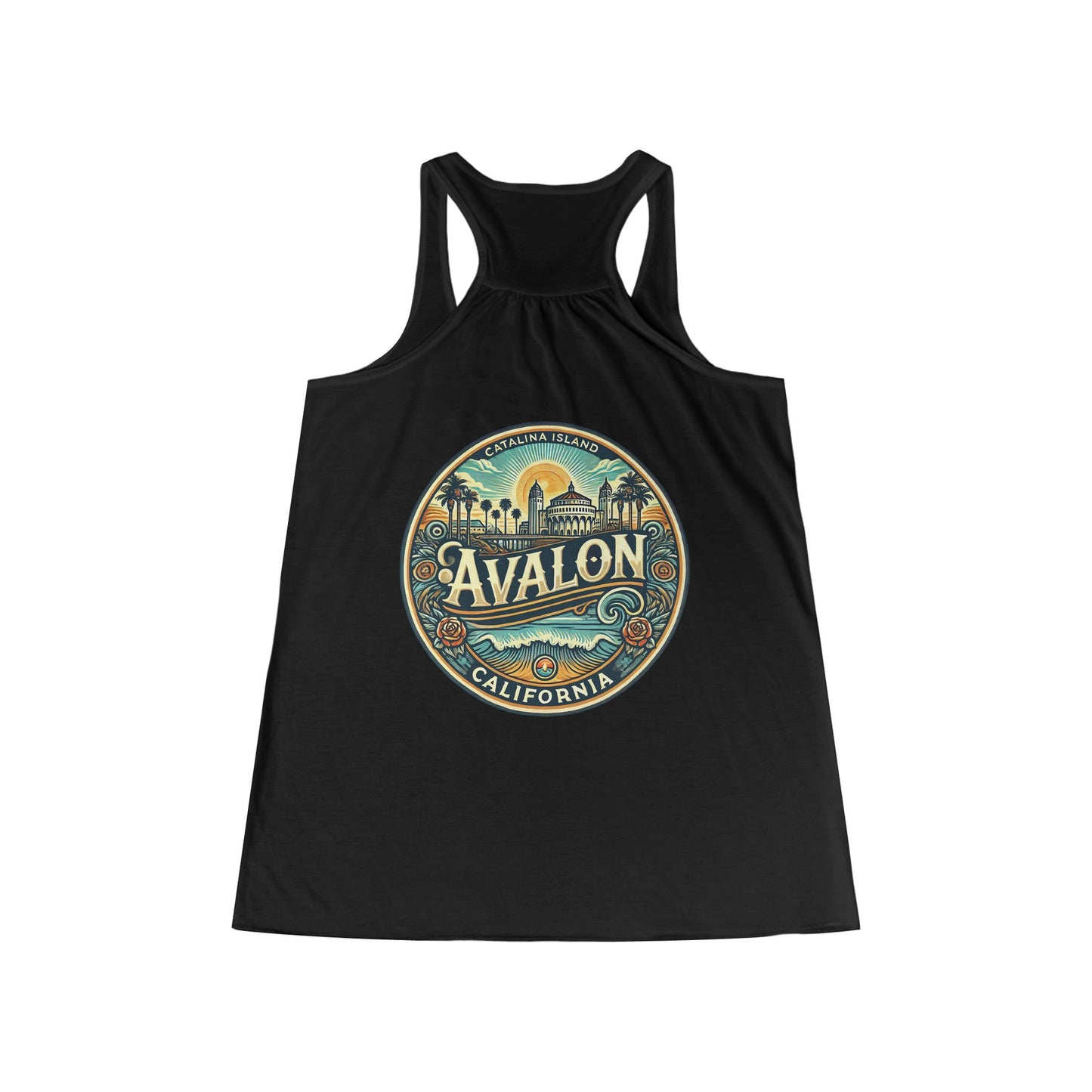 Elegant Avalon Women's Flowy Racerback Tank