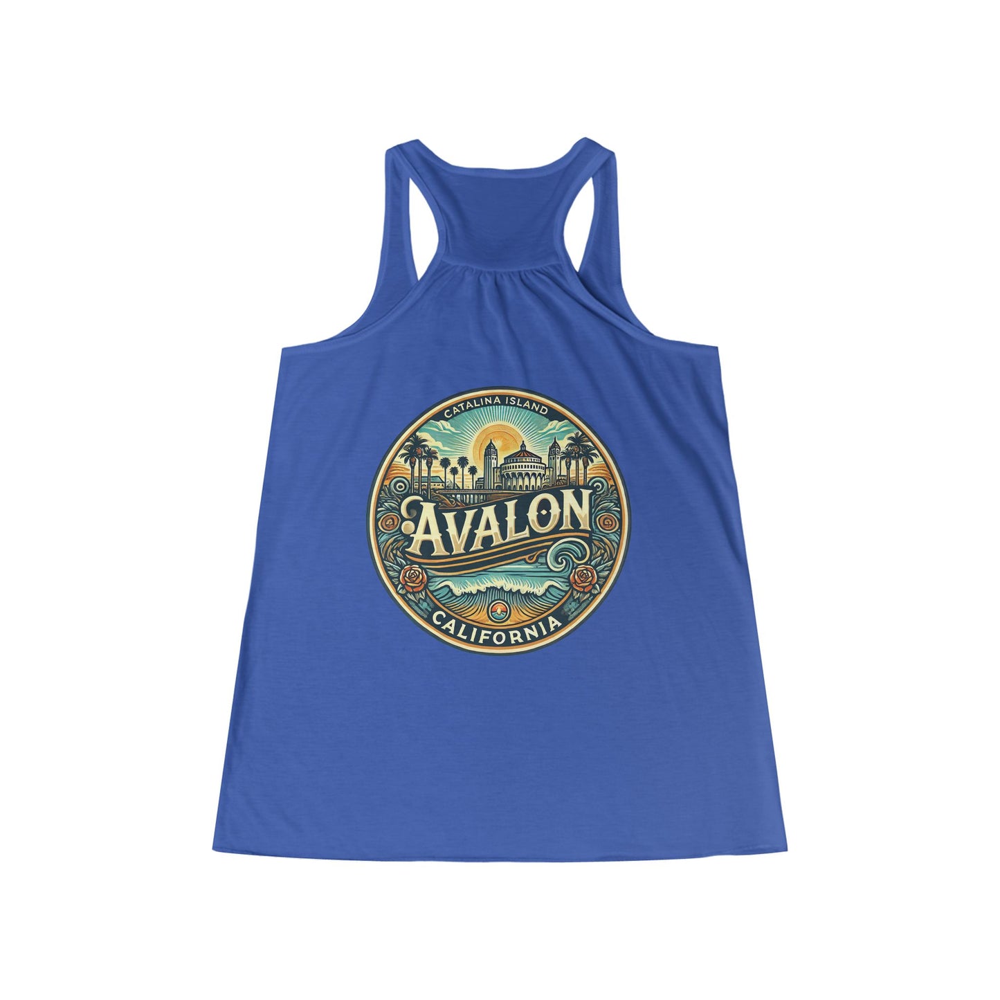 Elegant Avalon Women's Flowy Racerback Tank
