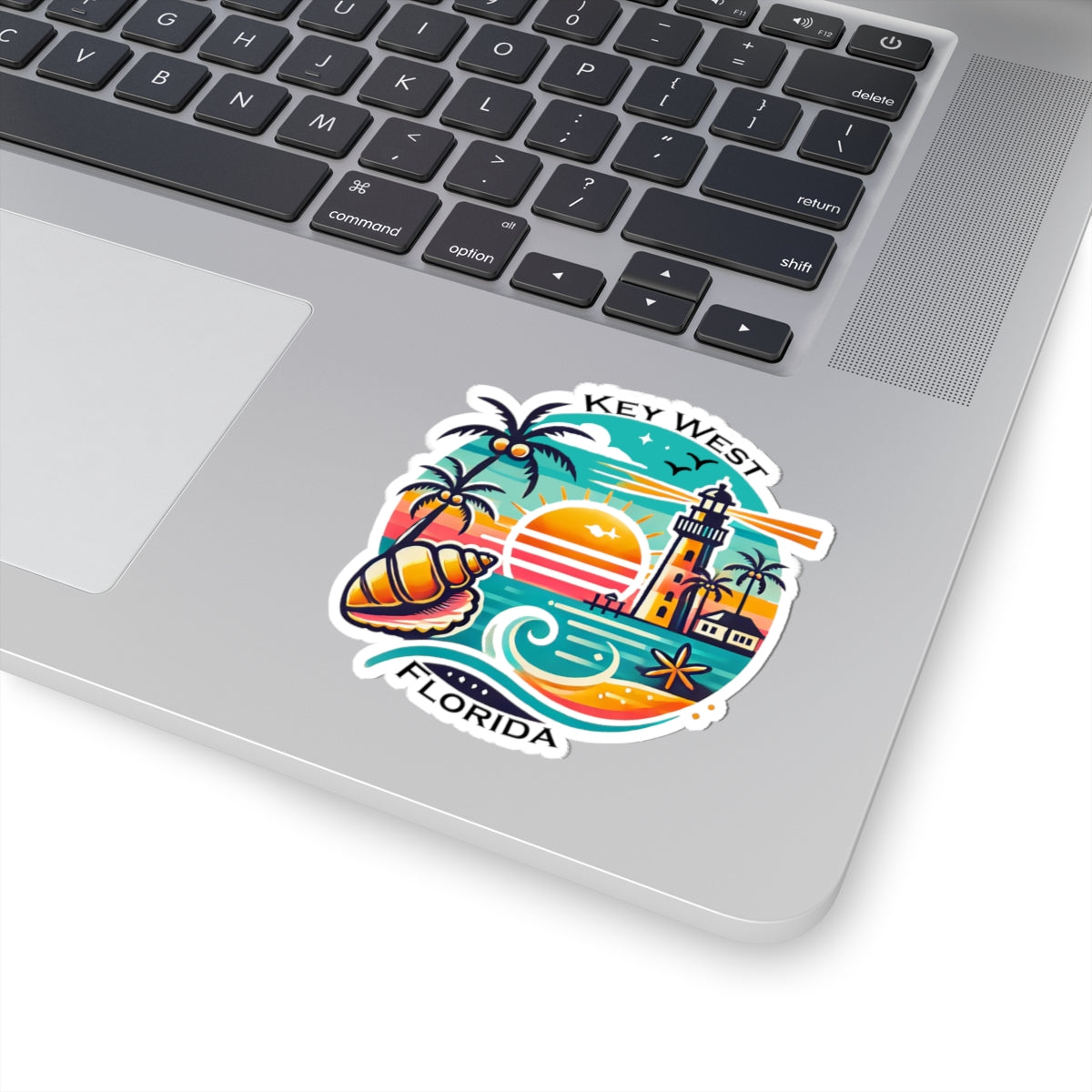 Vibrant Key West Kiss-Cut Sticker