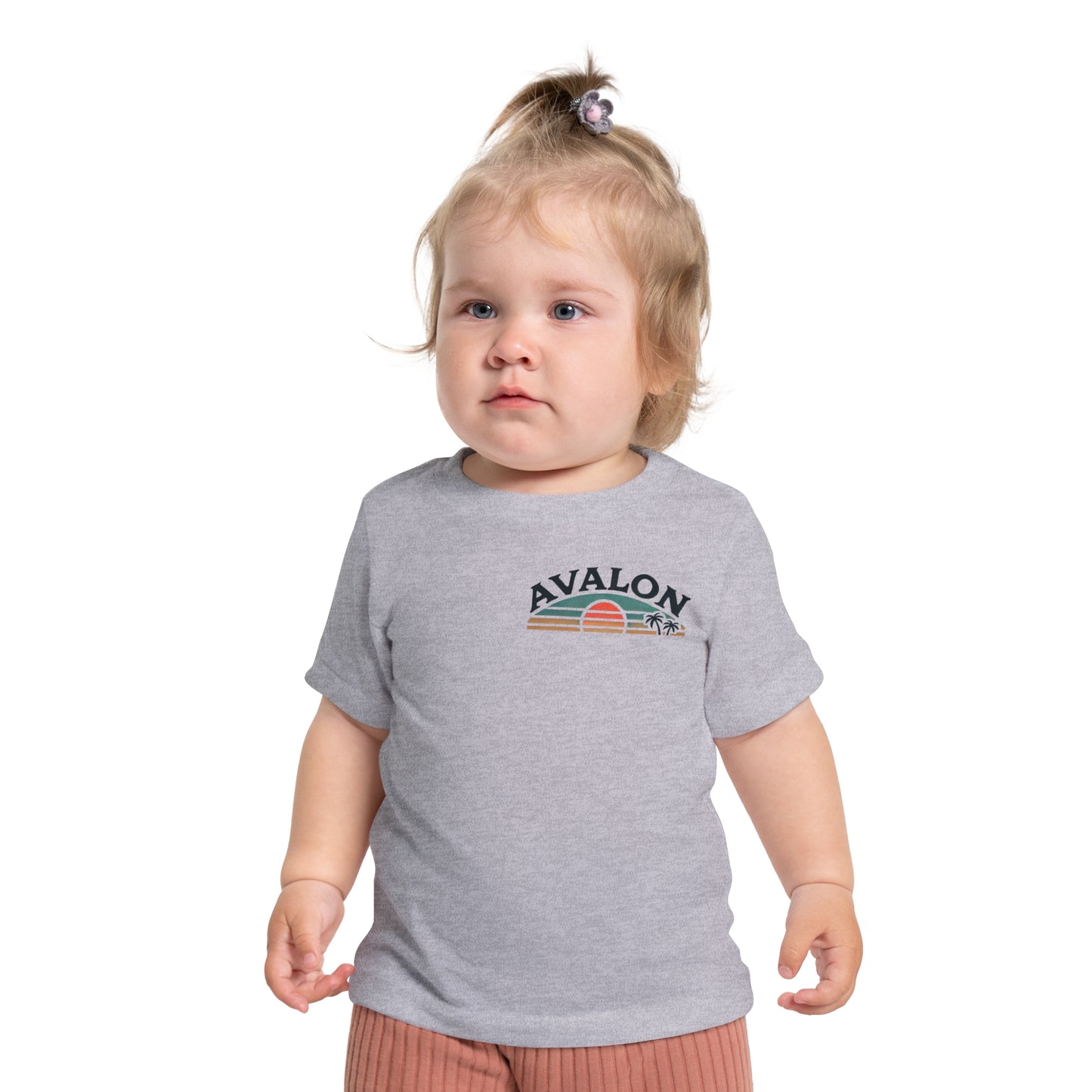 Retro Avalon Sunset Unisex Baby Short Sleeve T-Shirt