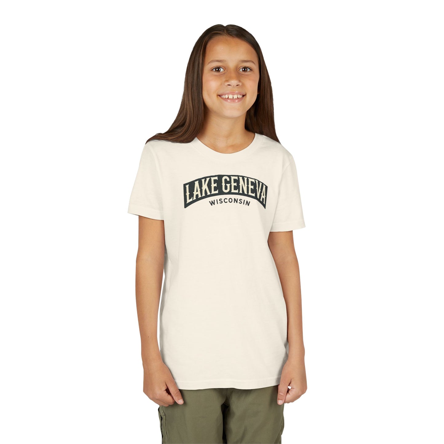 Vintage Lake Geneva Unisex Youth Short Sleeve Tee