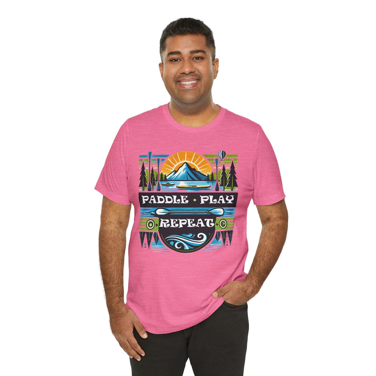 Paddle, Play, Repeat Short Sleeve Tee