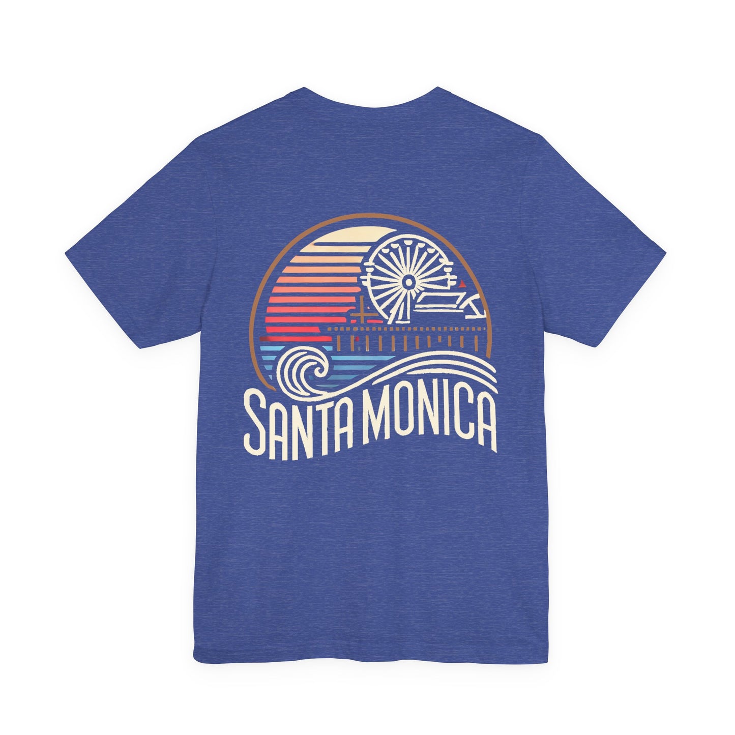 Vibrant Santa Monica Unisex Jersey Short Sleeve Tee